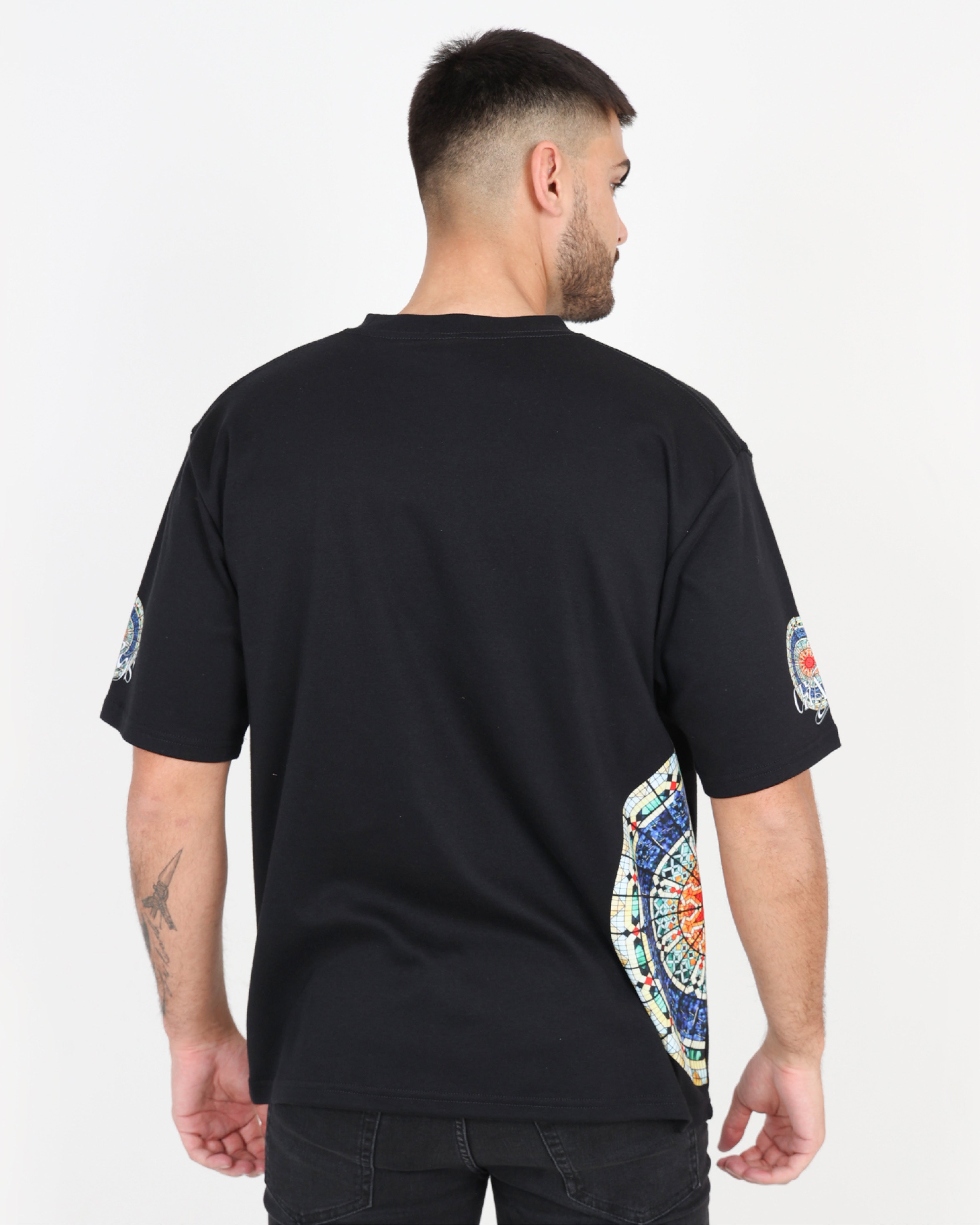 Chaos Stained Glass Graphic Print T-Shirt