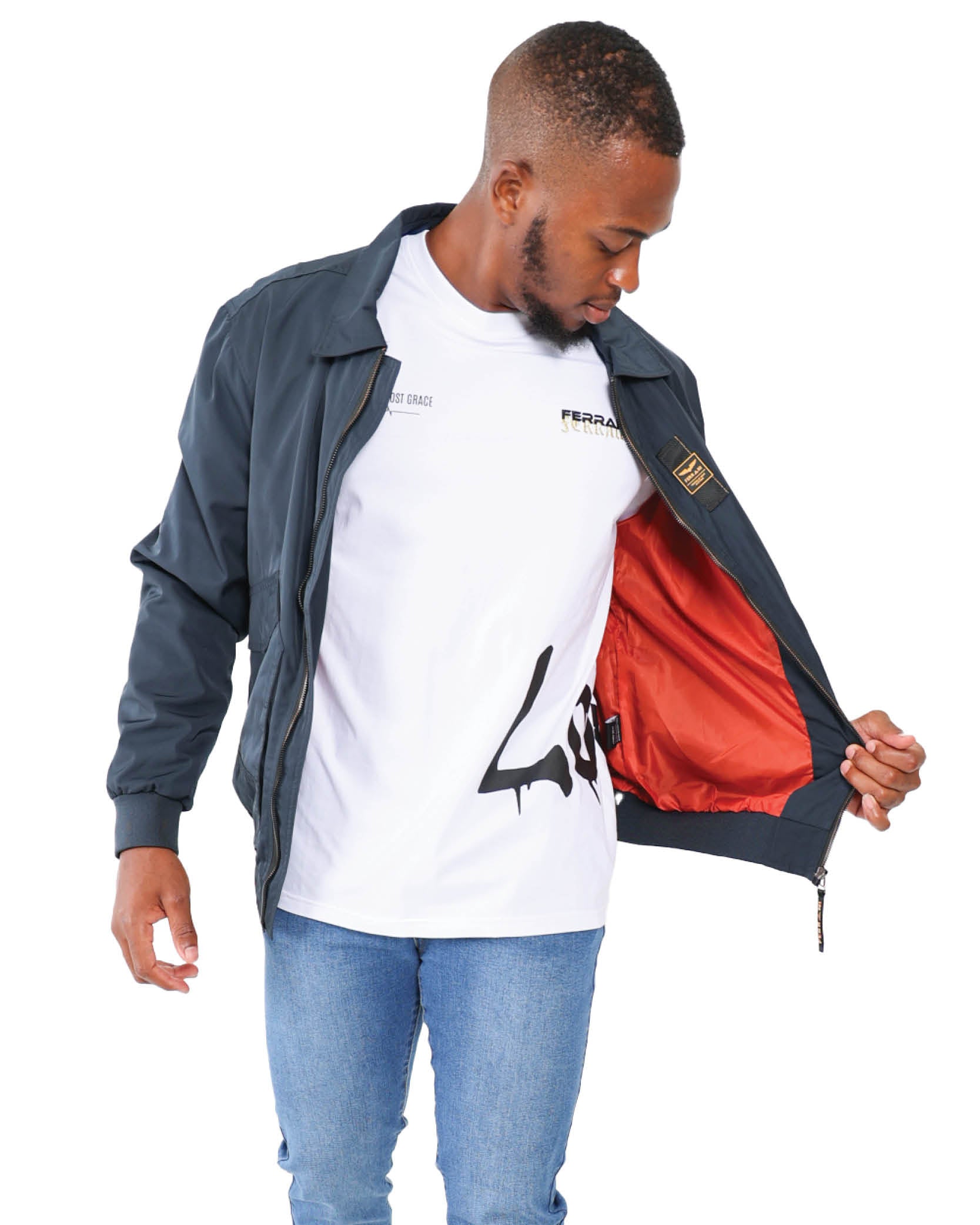 Navy Lightweight Bomber Jacket
