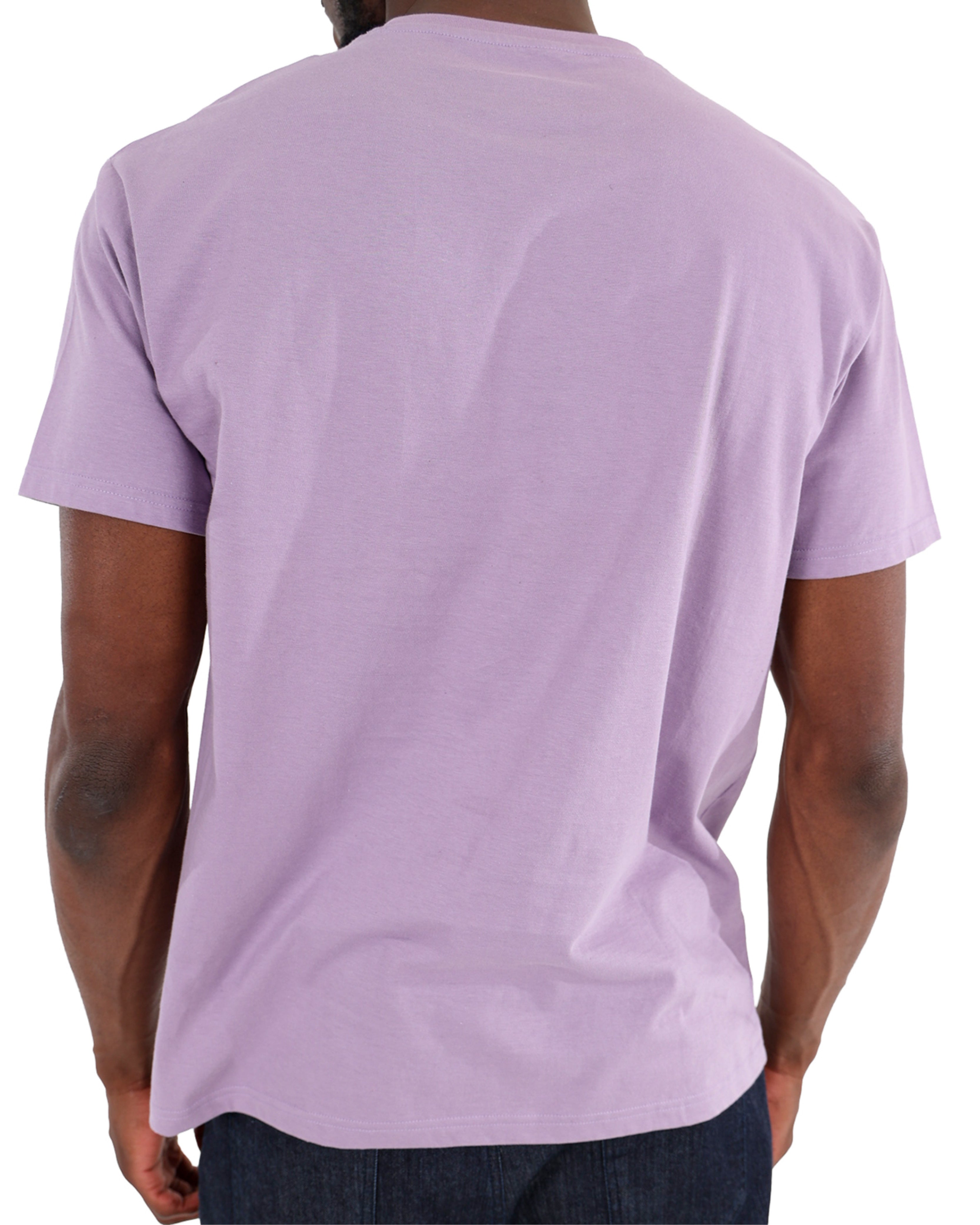 Short Sleeve Lilac Cotton T-Shirt