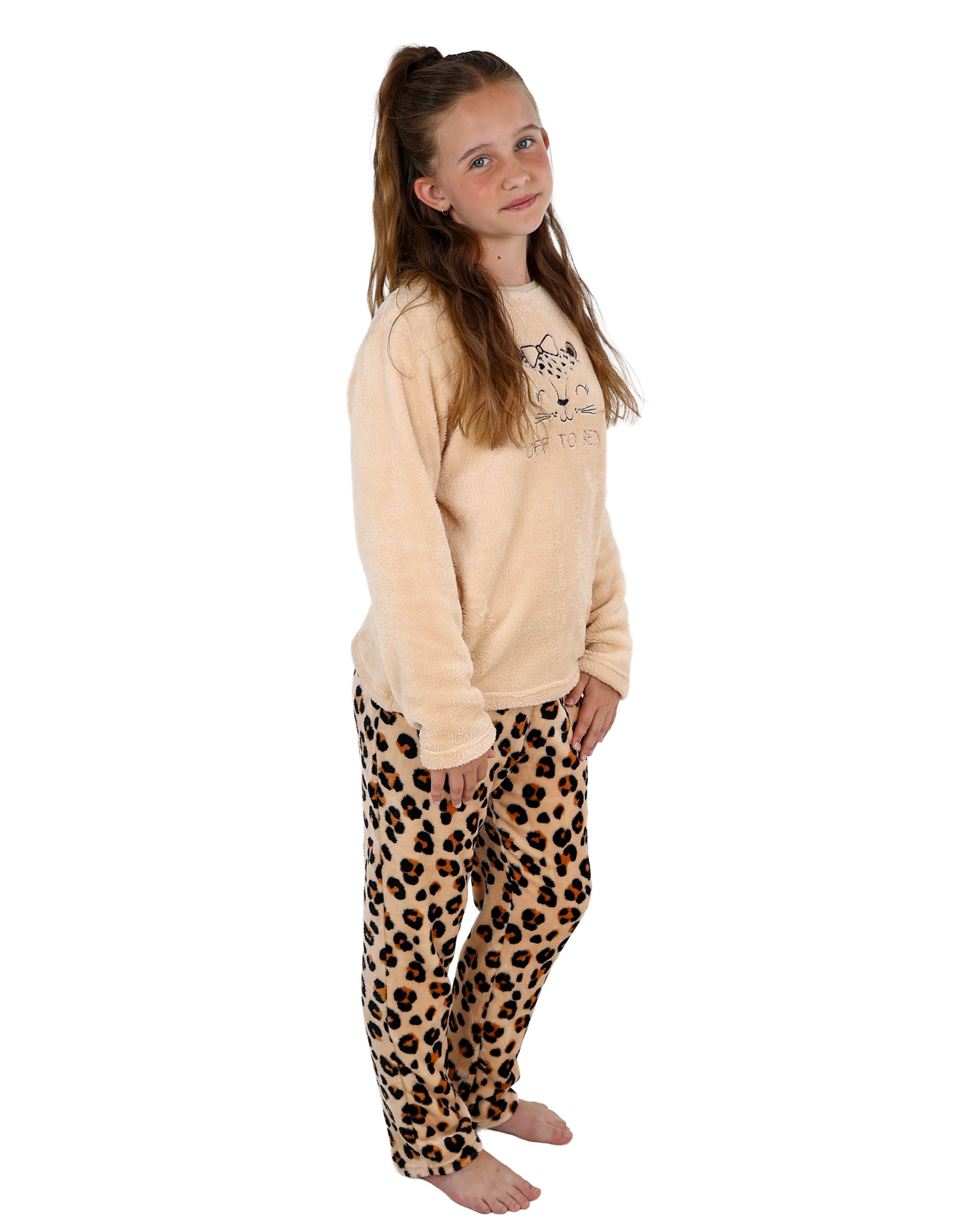 Animal Print Fleece Pyjamas