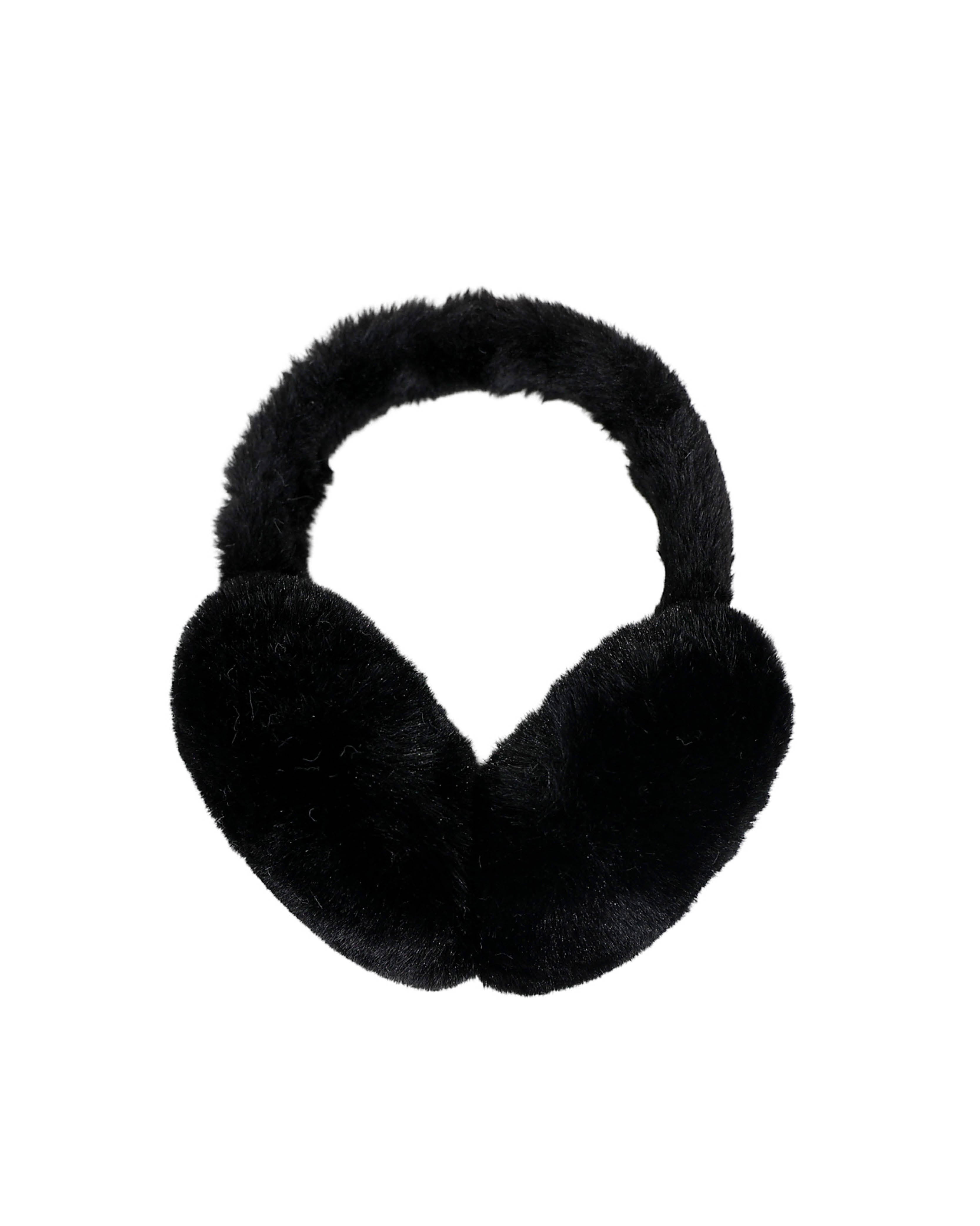 Black Fluffy Earmuffs