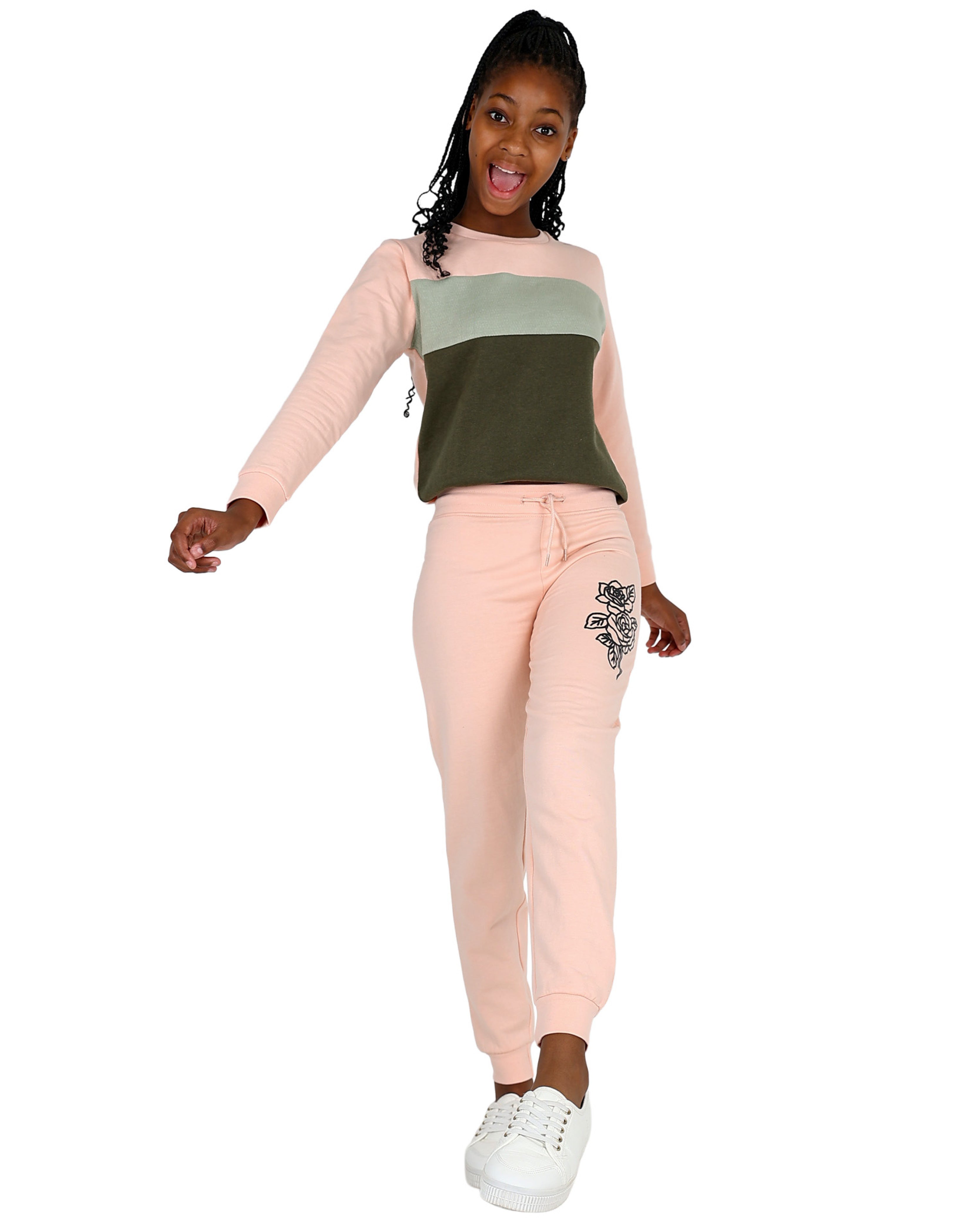 2 Pack Rose Graphic Print Active Pants