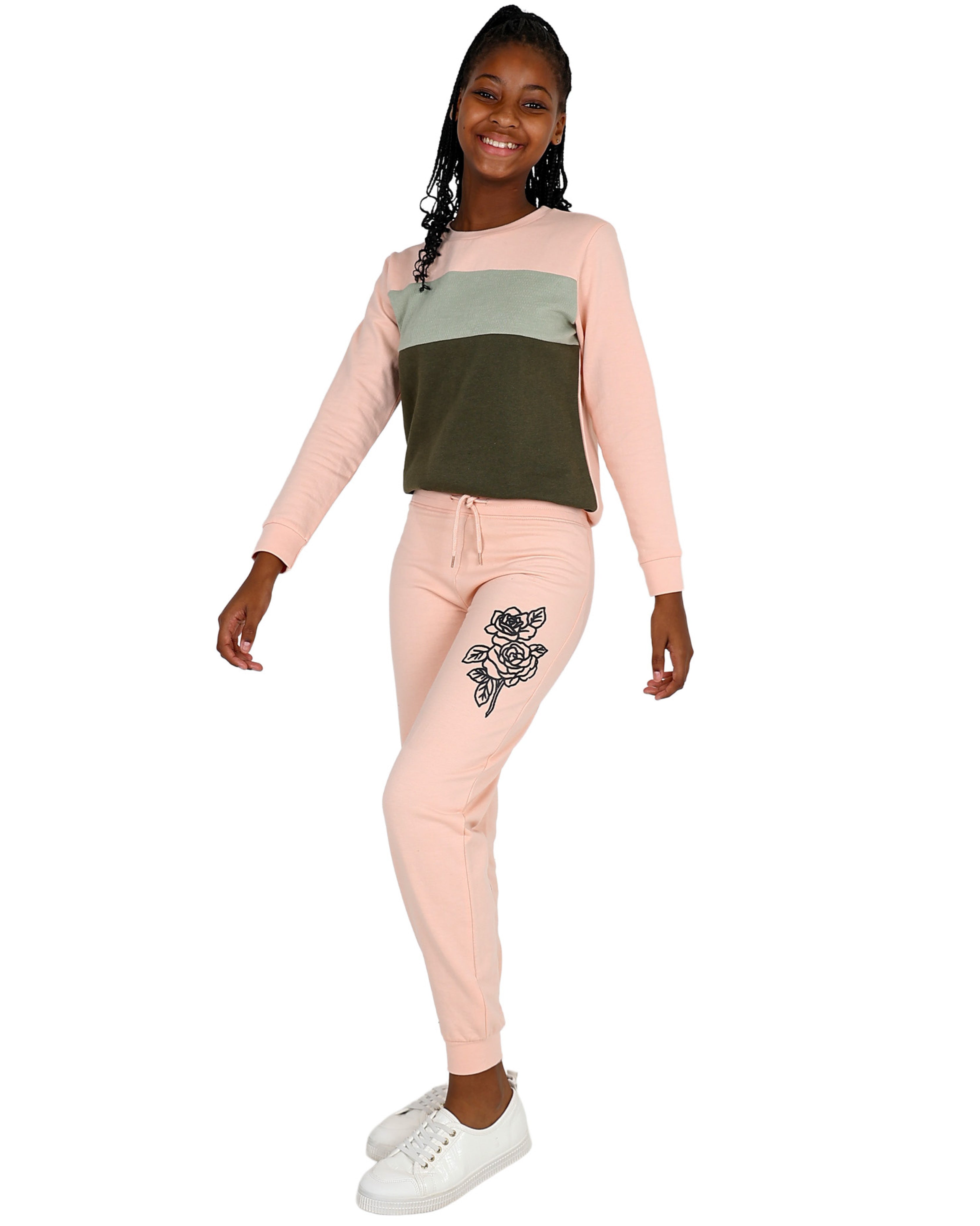 2 Pack Rose Graphic Print Active Pants