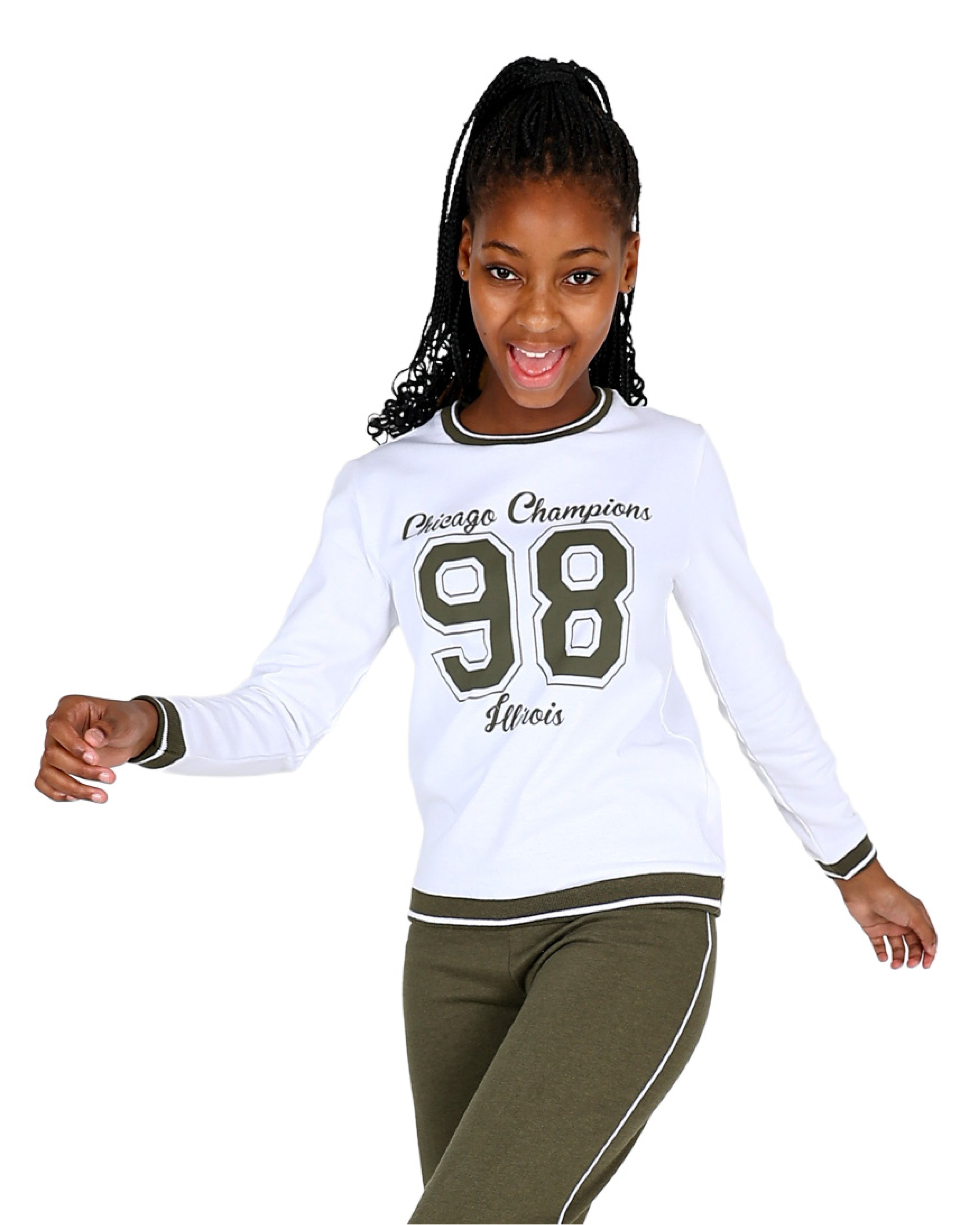 Olive Chicago Champions Graphic Tracksuit