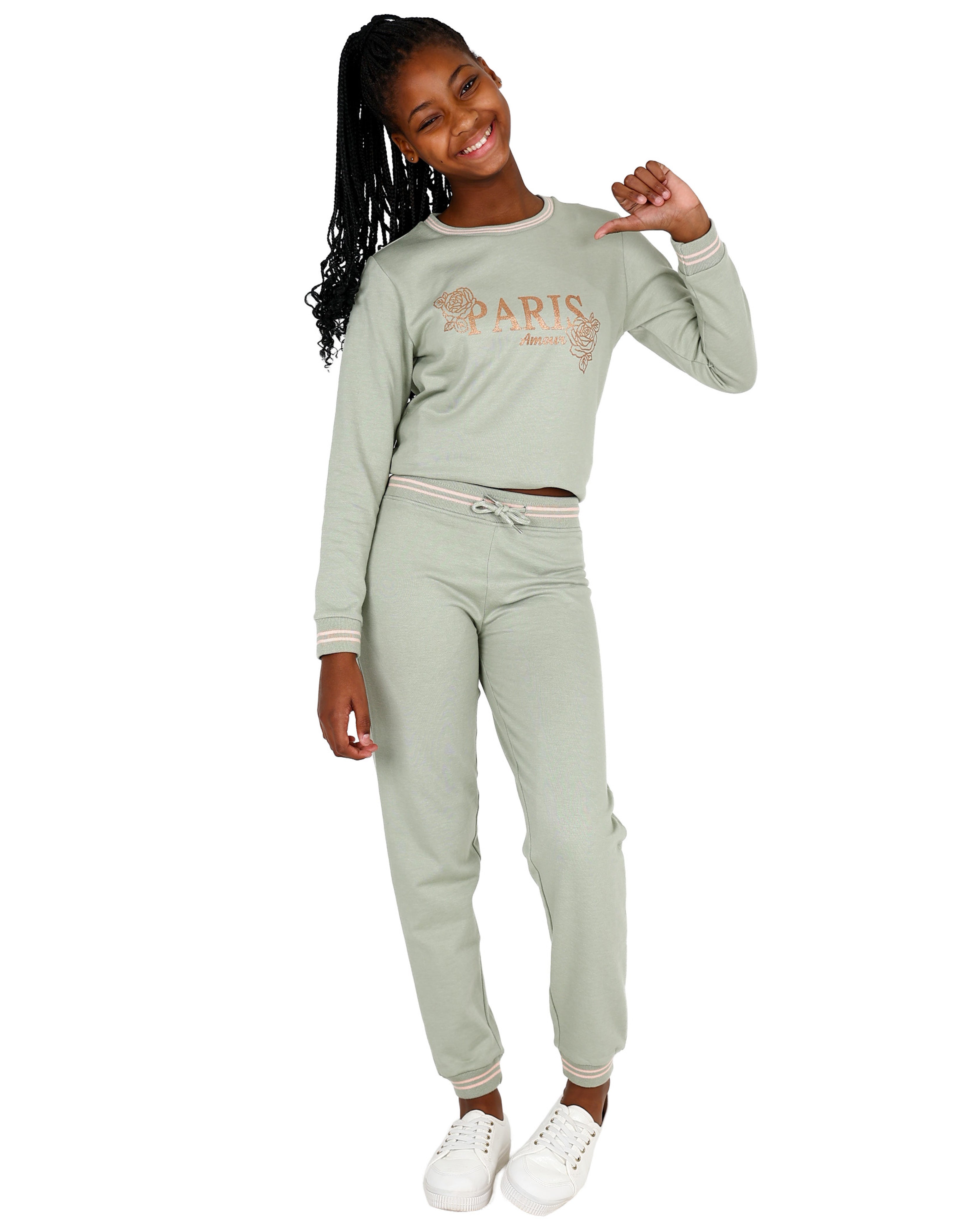 2 Pack Paris Graphic Print Active Tops