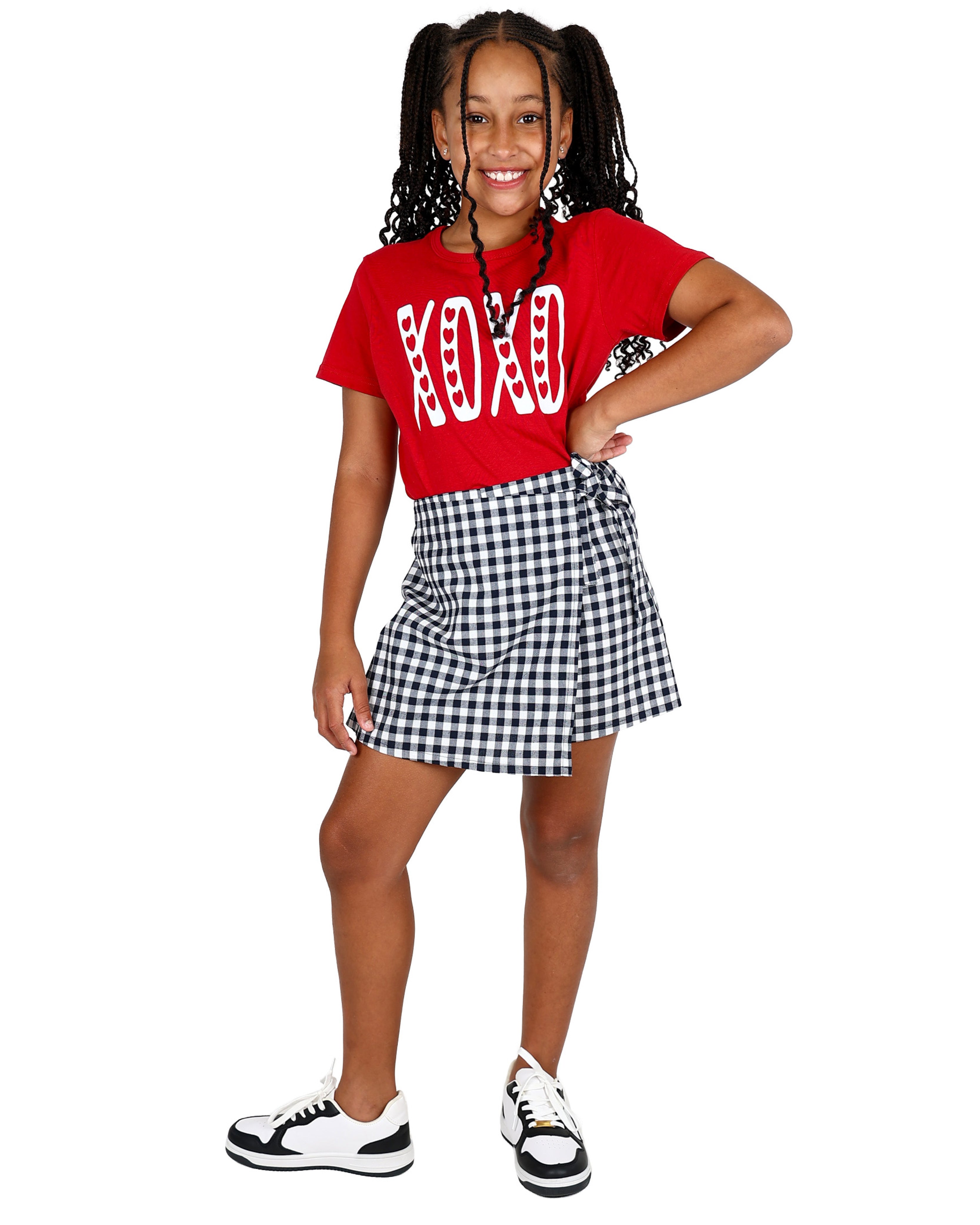 Short Sleeve XOXO Red Graphic T-Shirt