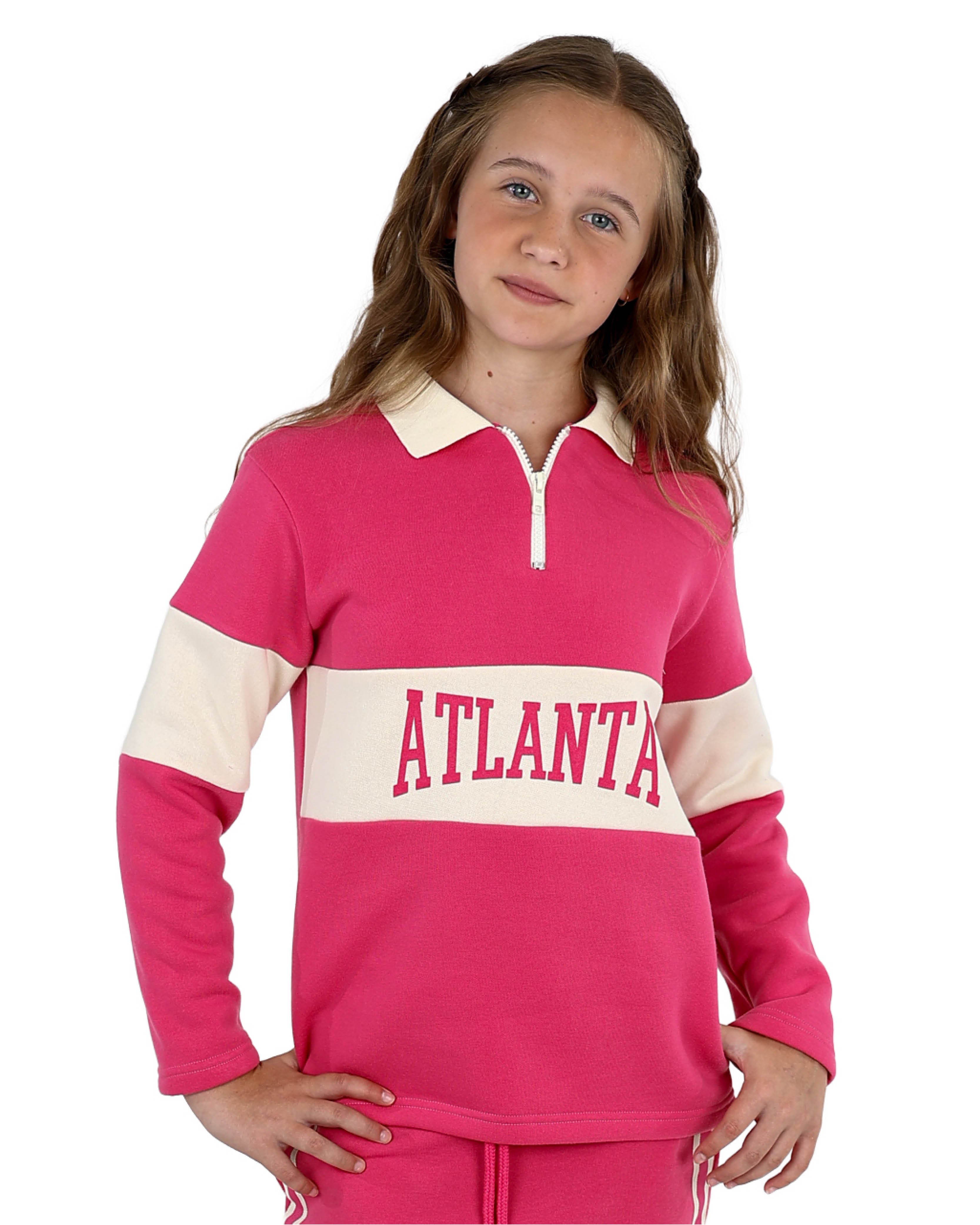 Cerise "Atalanta" Graphic Colour Block Active Top