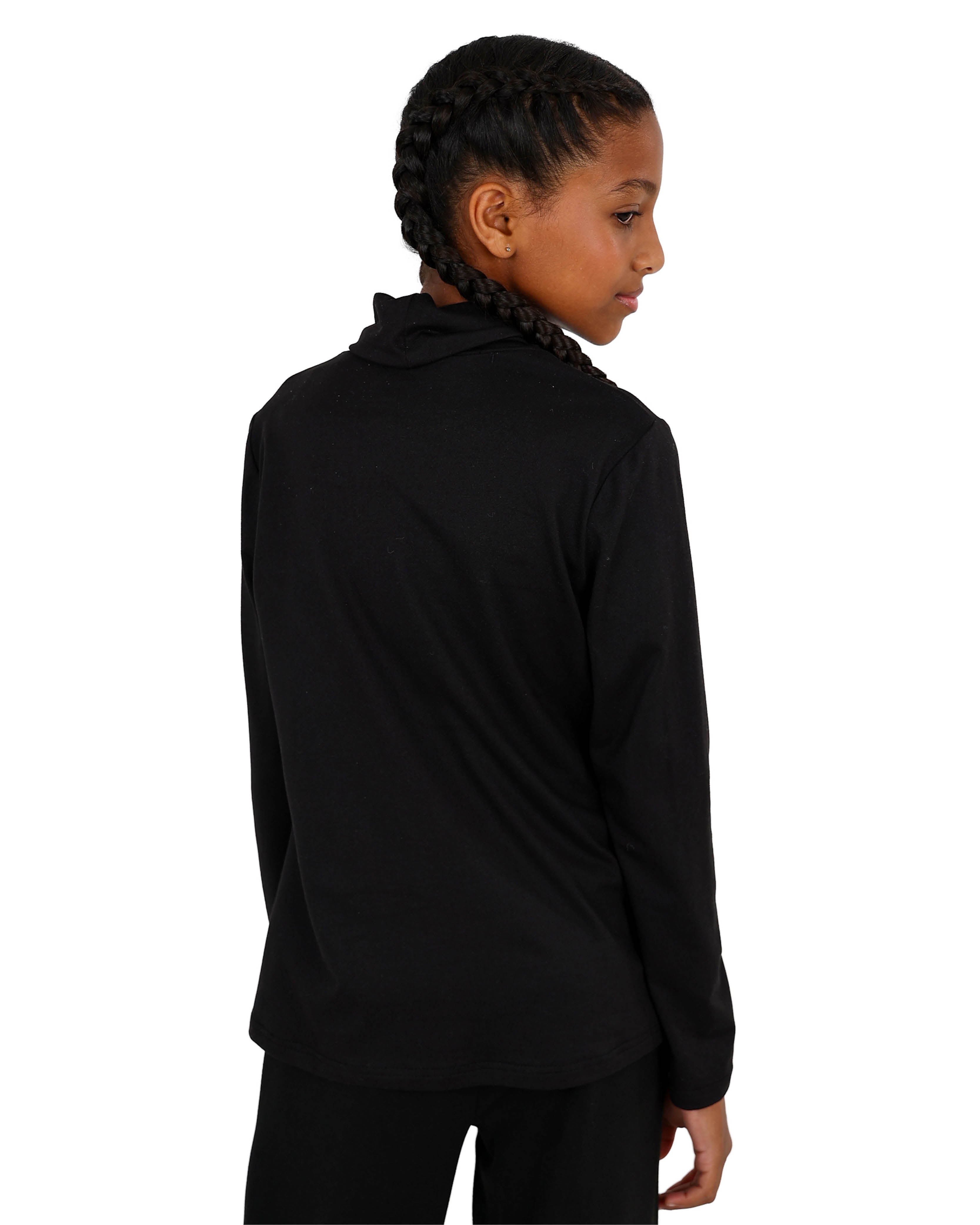 Black Long Sleeve Polo Neck