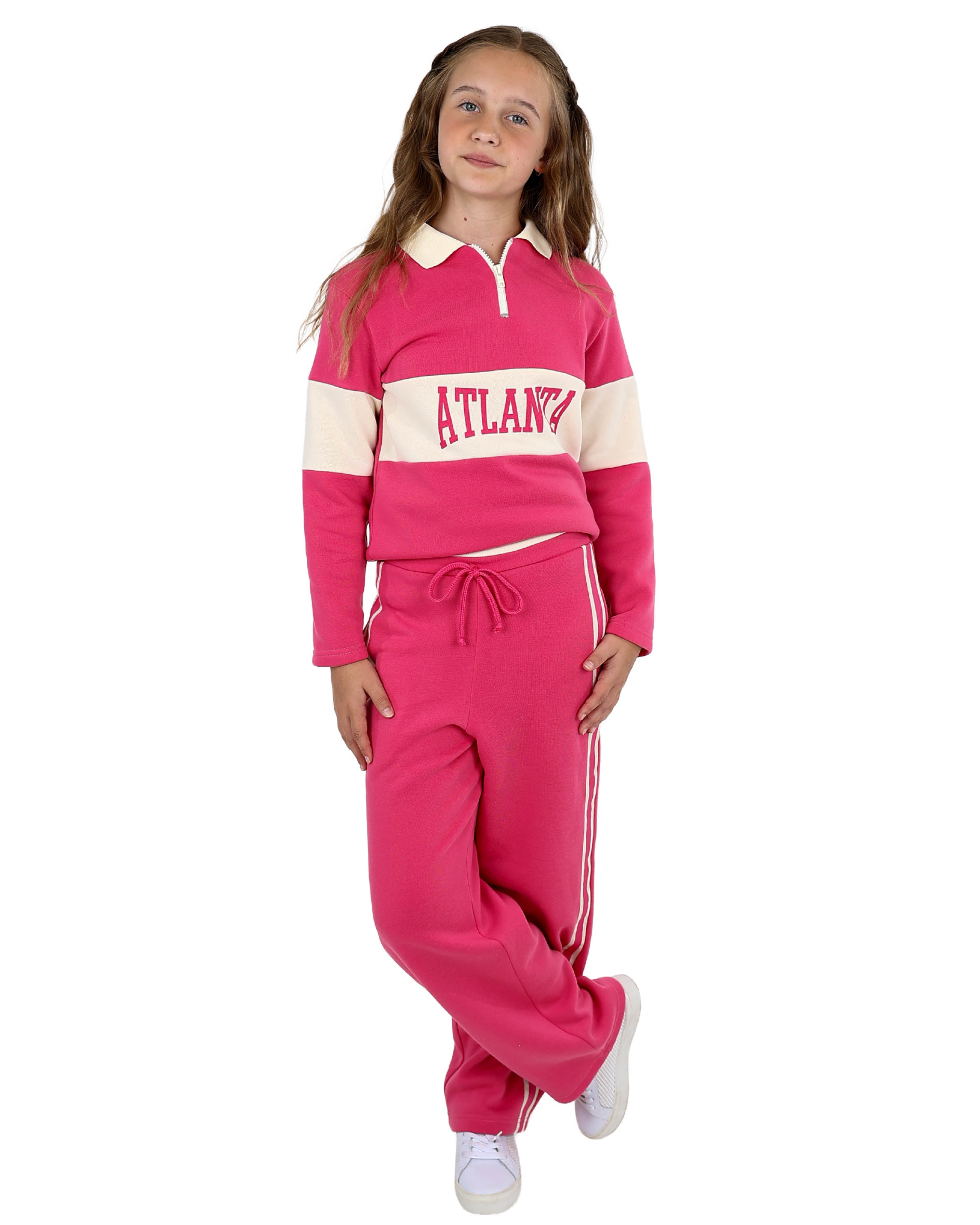 Cerise Wide Leg Active Pants