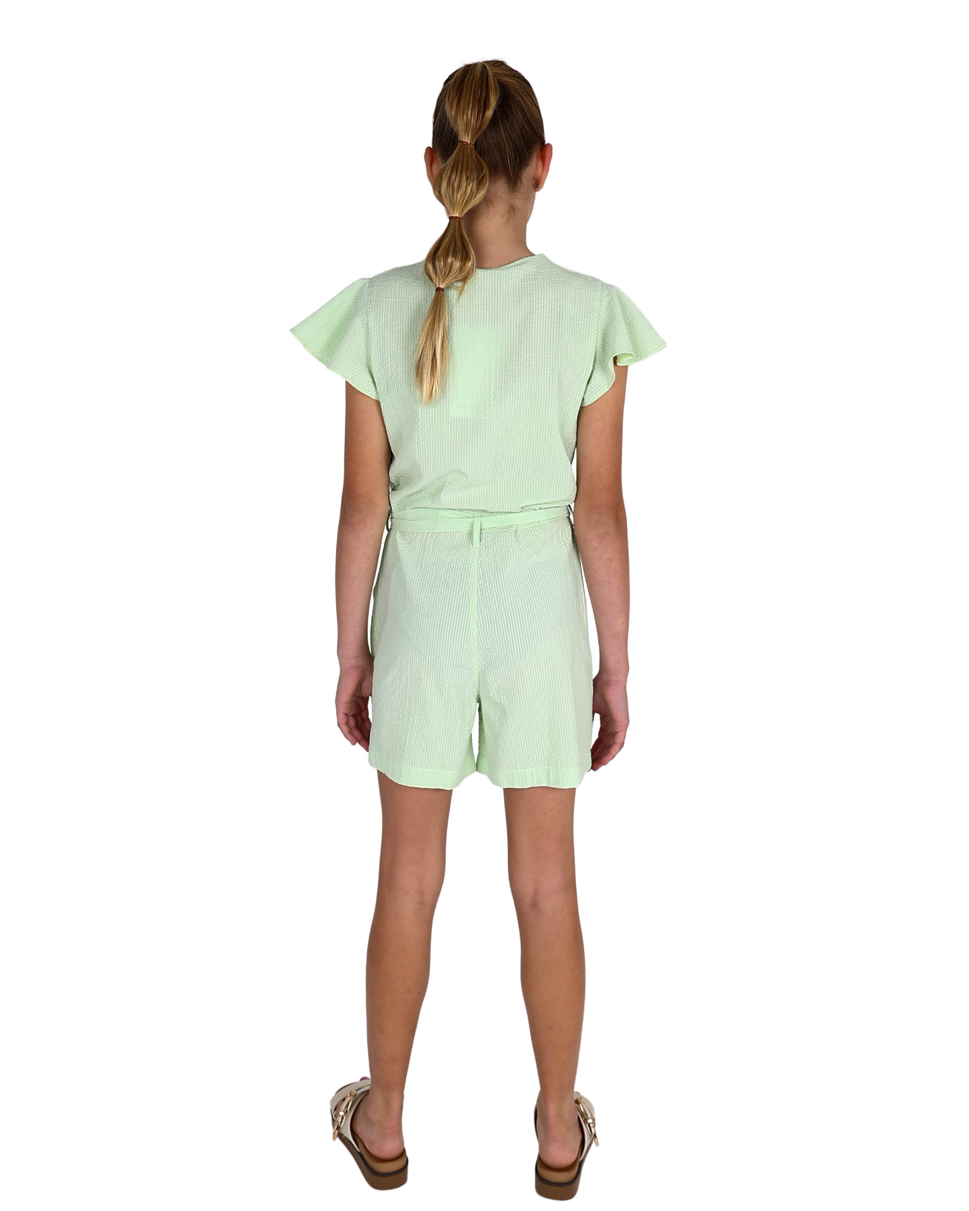 Green Short Sleeve Shortall