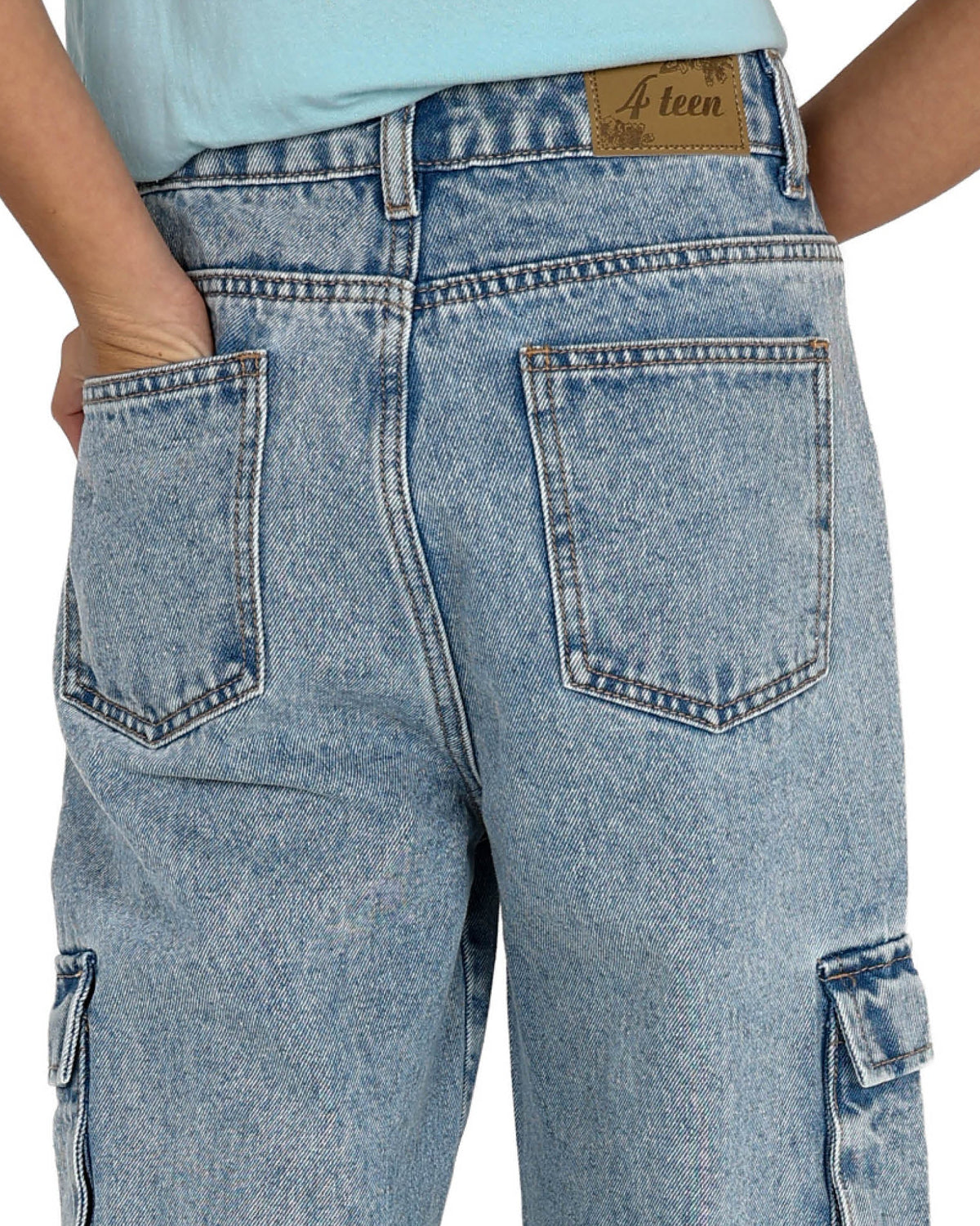 Dark Indigo Cargo Jeans