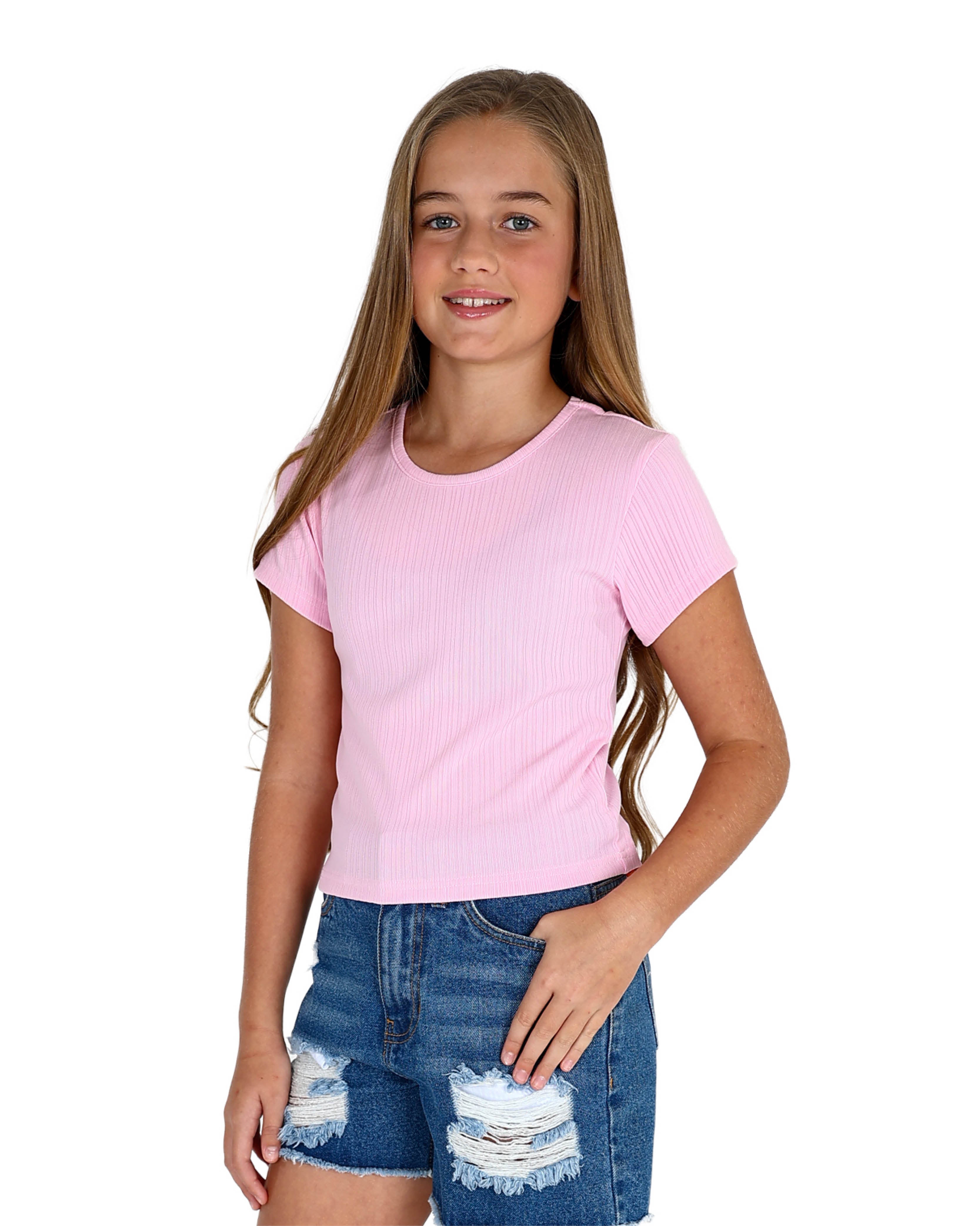 Short Sleeve Ribbed T-Shirt