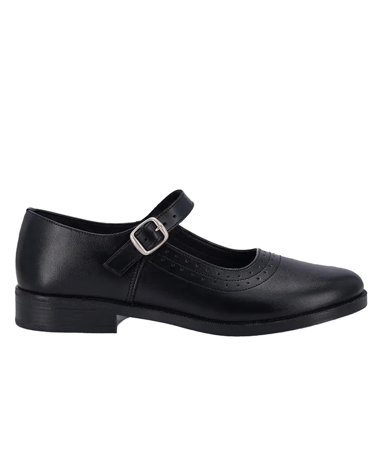 Toughees Pearl Girls One Bar School Shoes