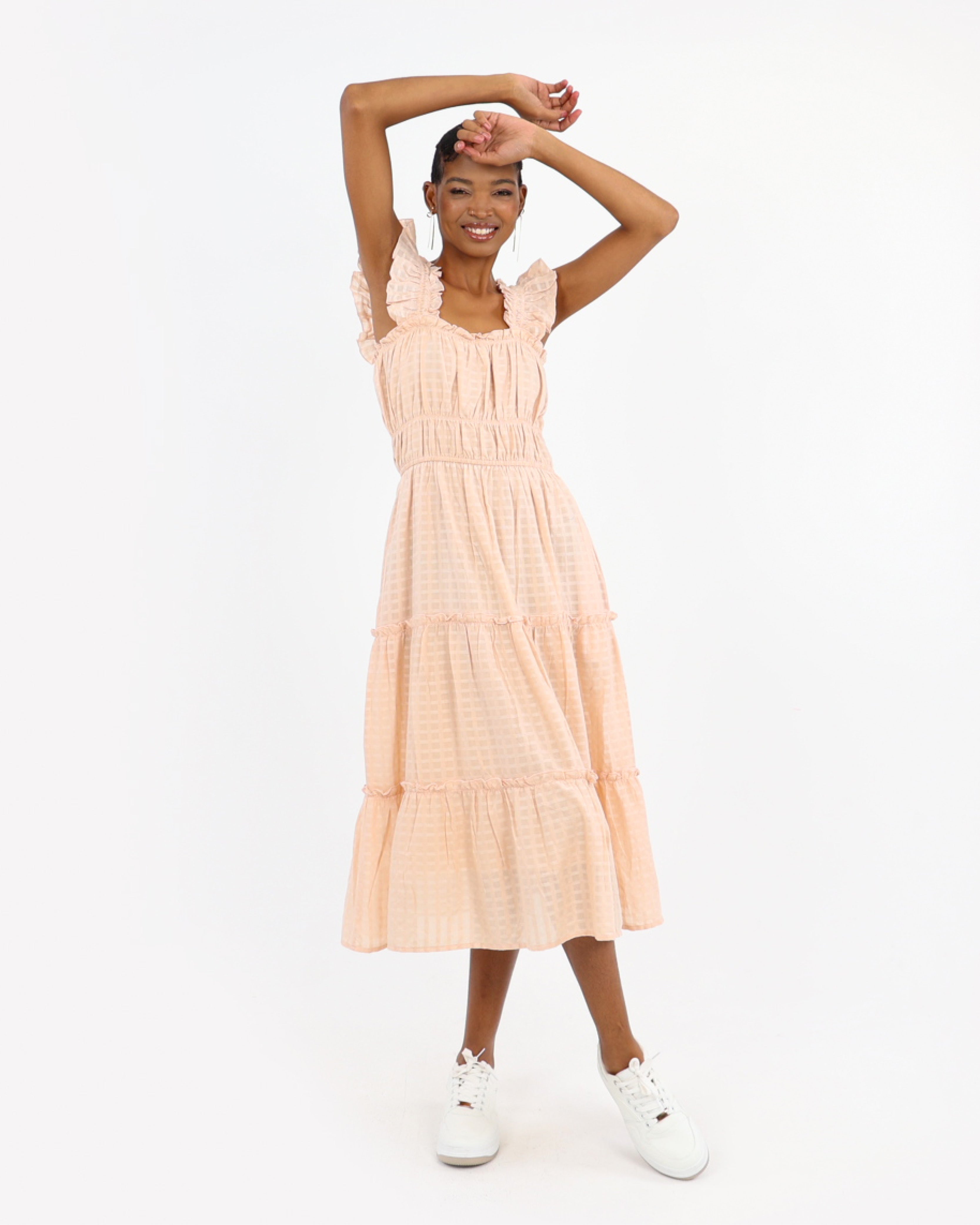 Smocked Tiered Dress