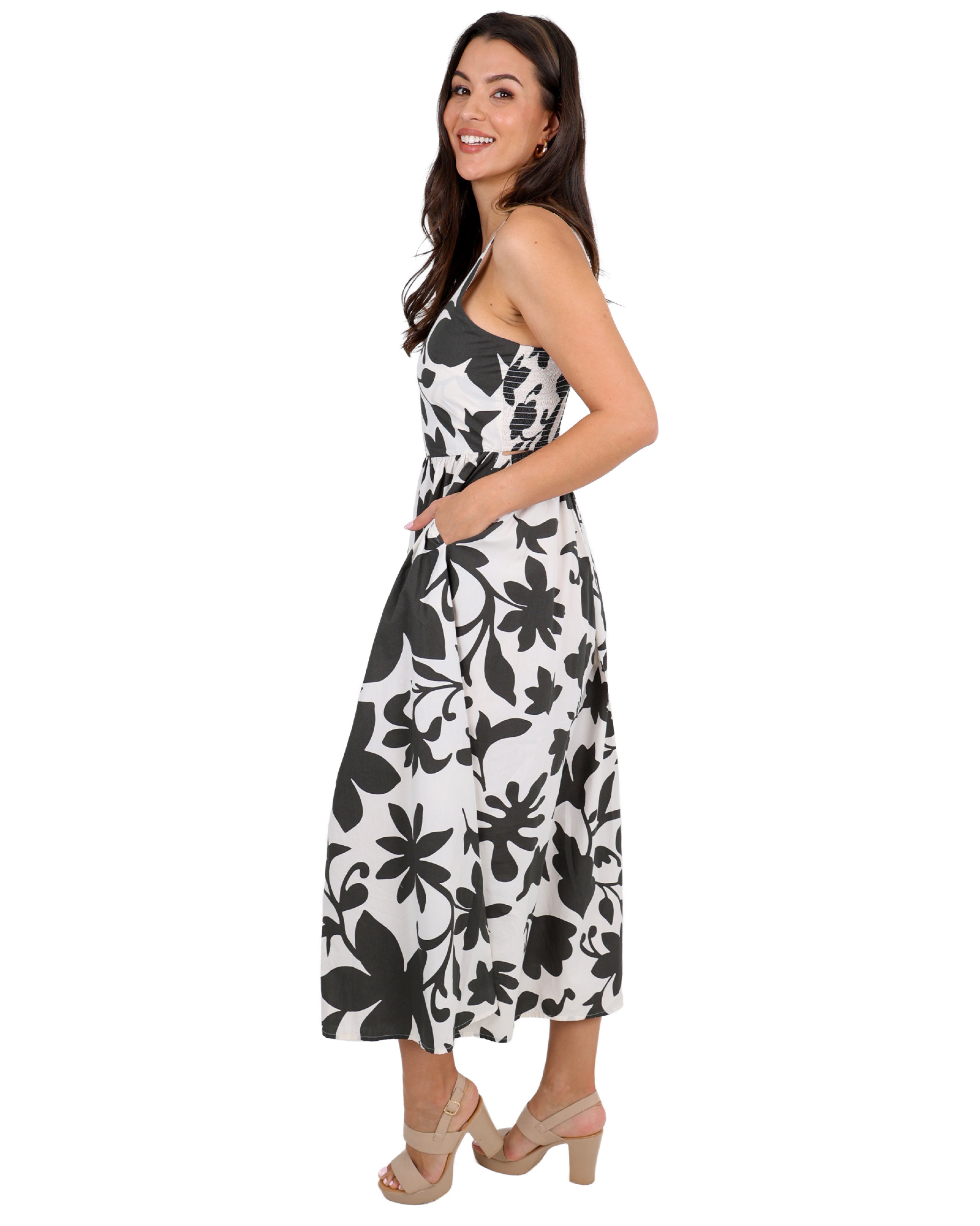 Amara Cotton Printed Maxi Dress