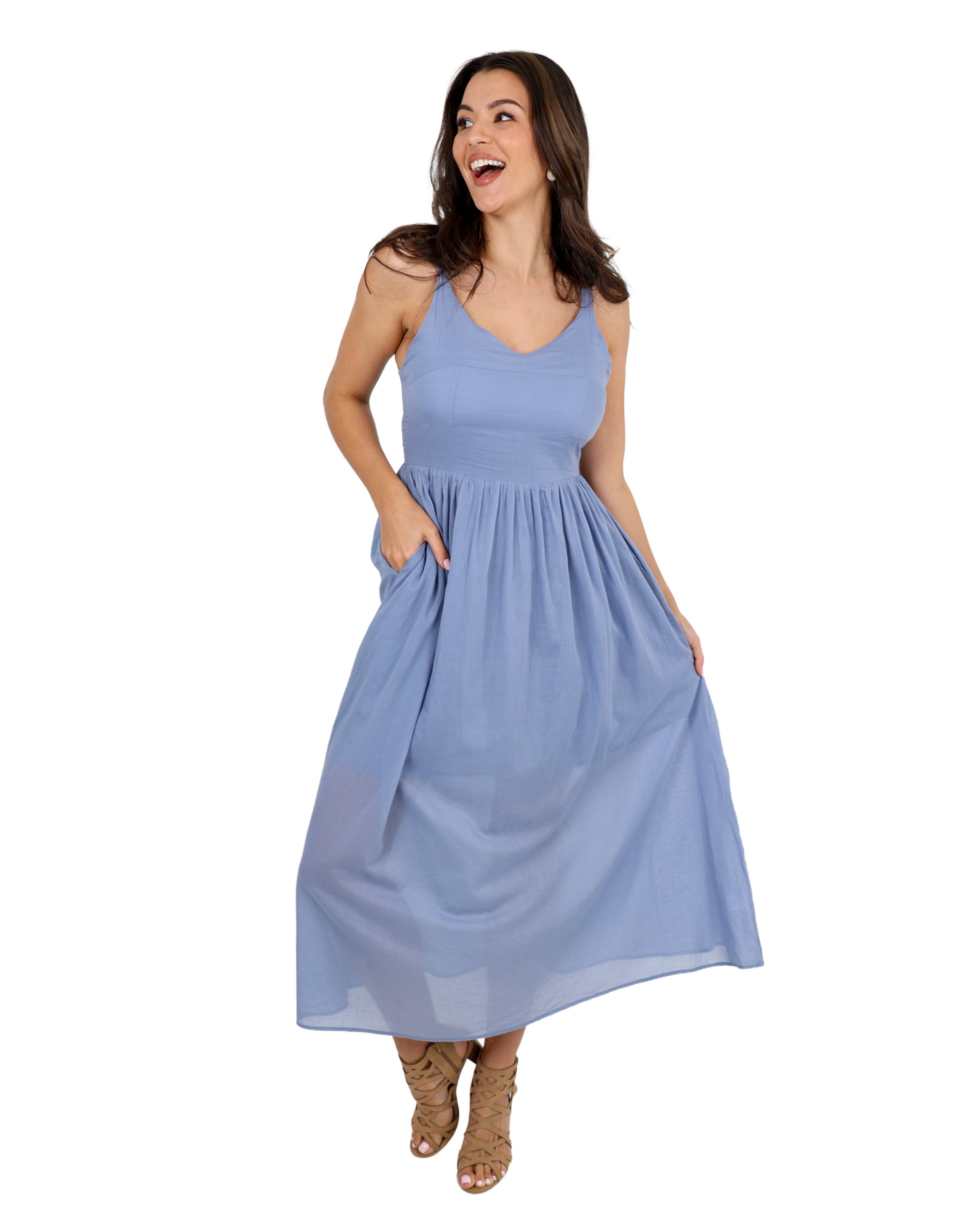 The Mira Cotton Midi Dress