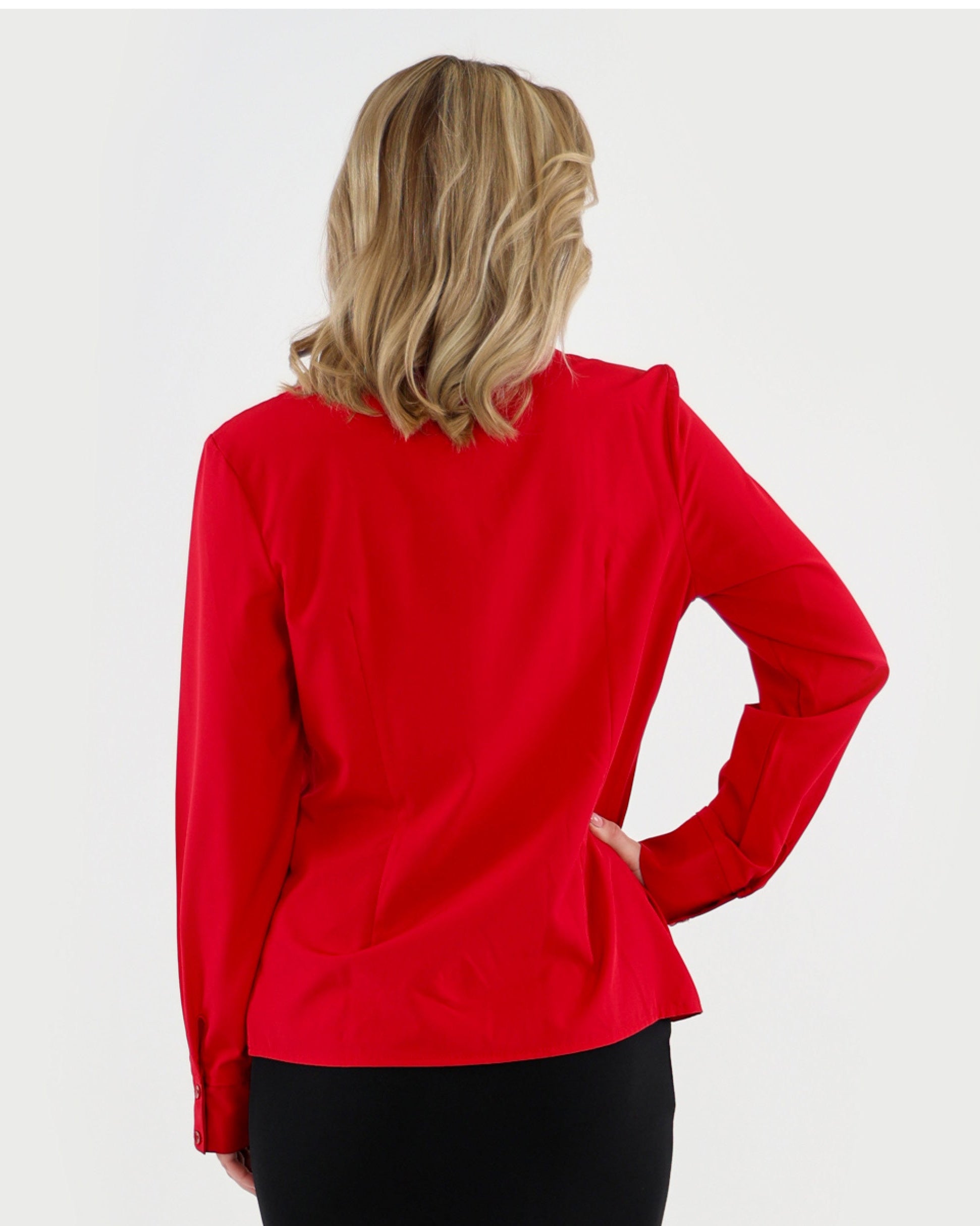 Red Long Sleeve Soft-Touch Shirt