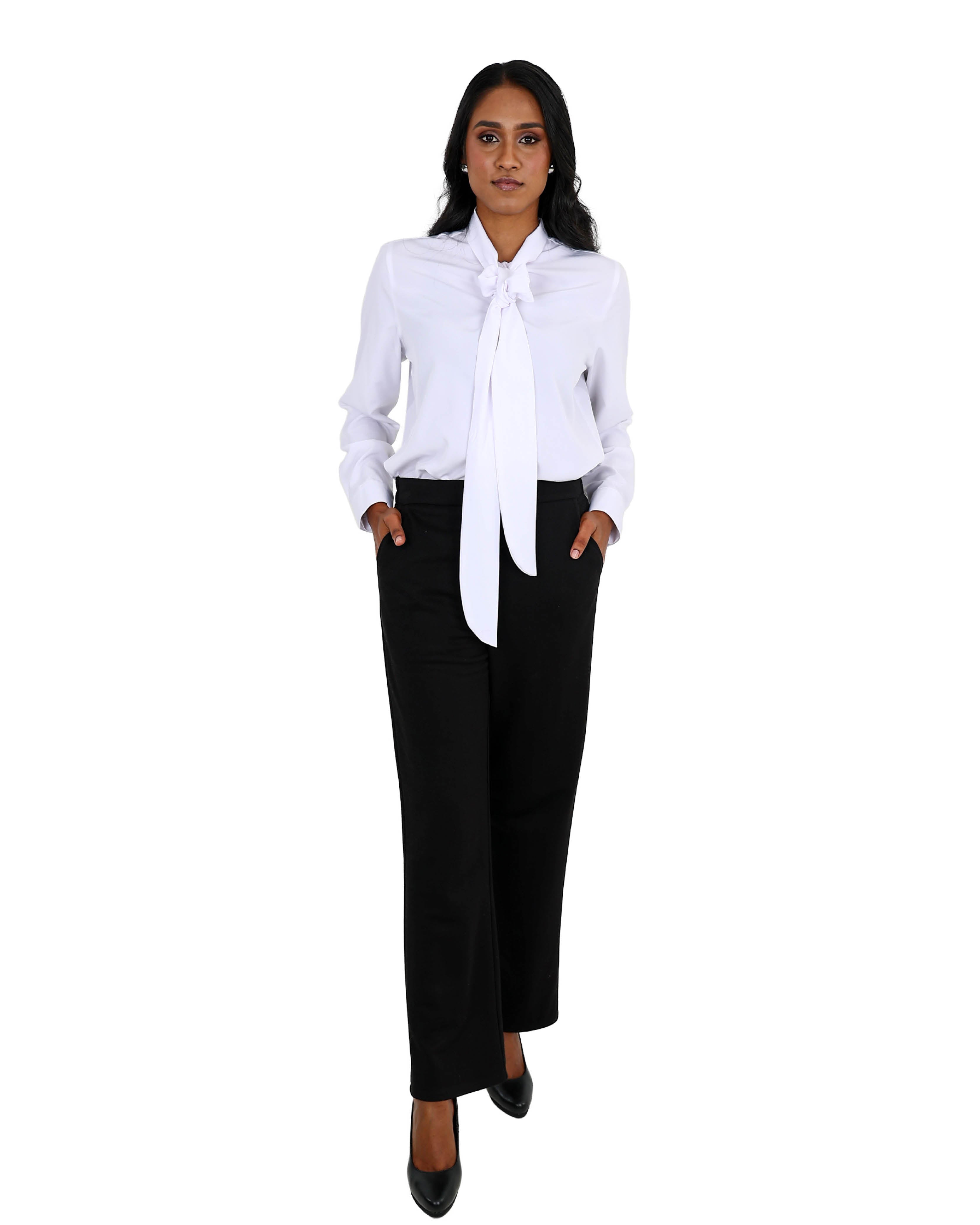Elasticated Straight Leg Formal Pants
