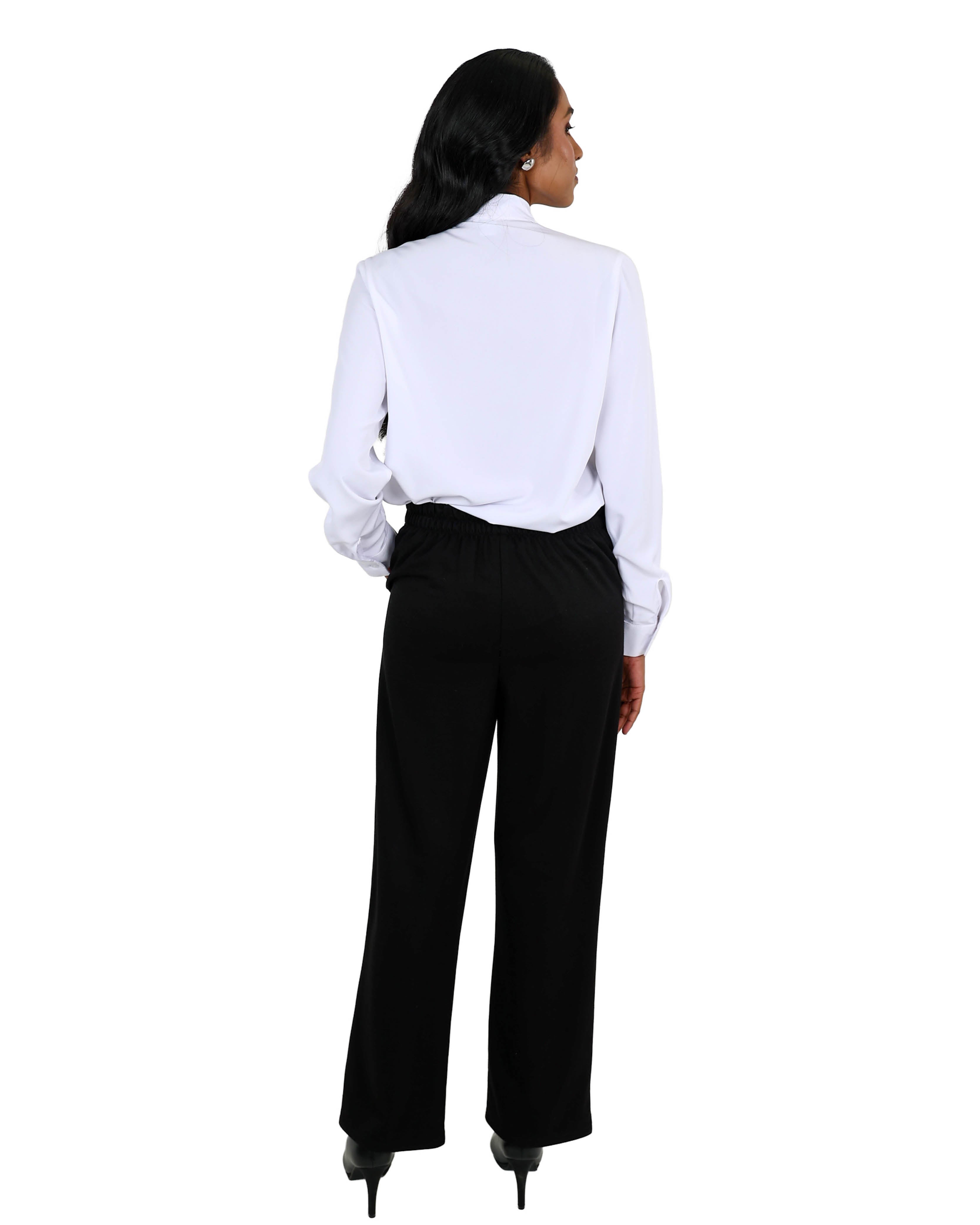 Elasticated Straight Leg Formal Pants