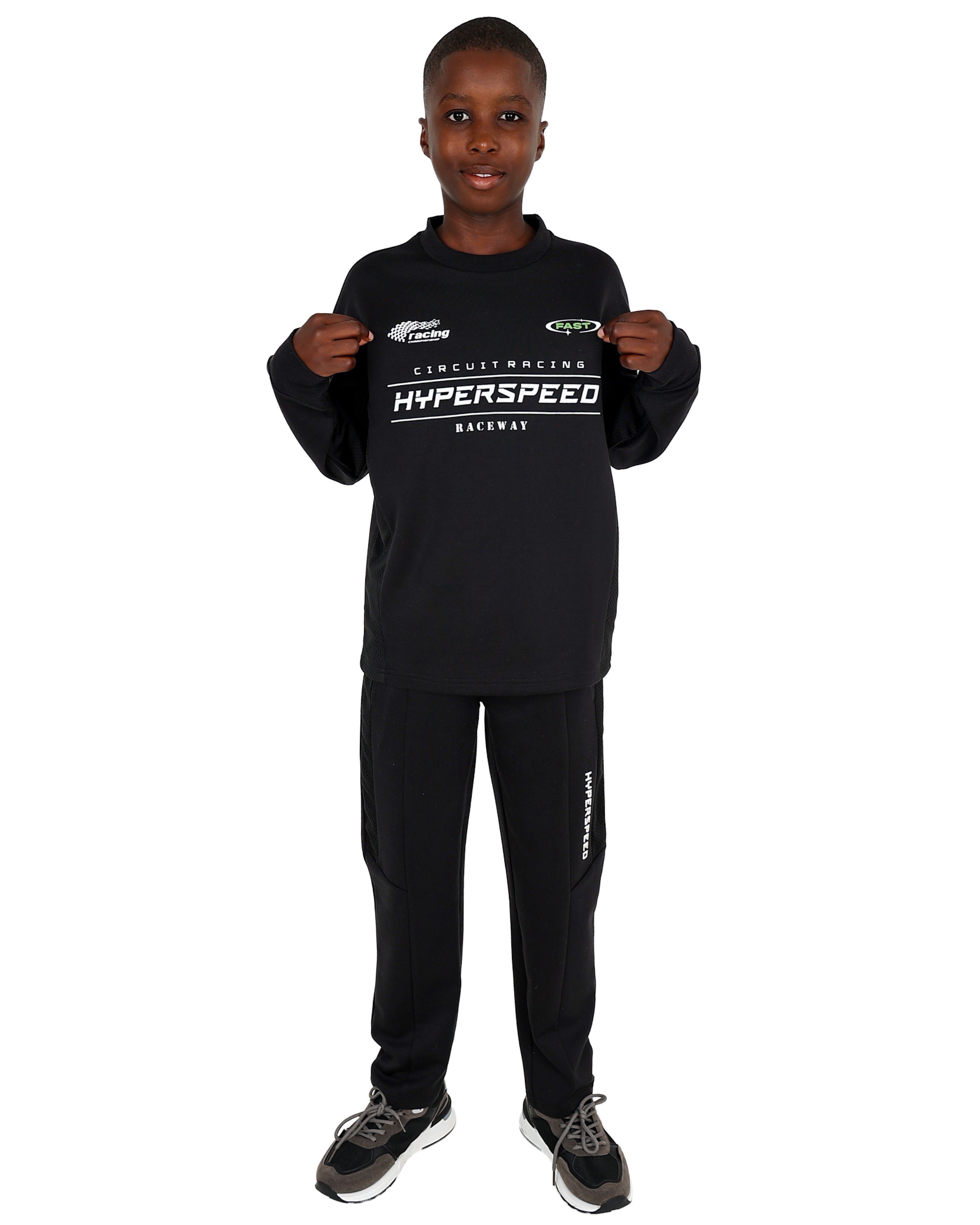 Hyperspeed Graphic Print Sweater