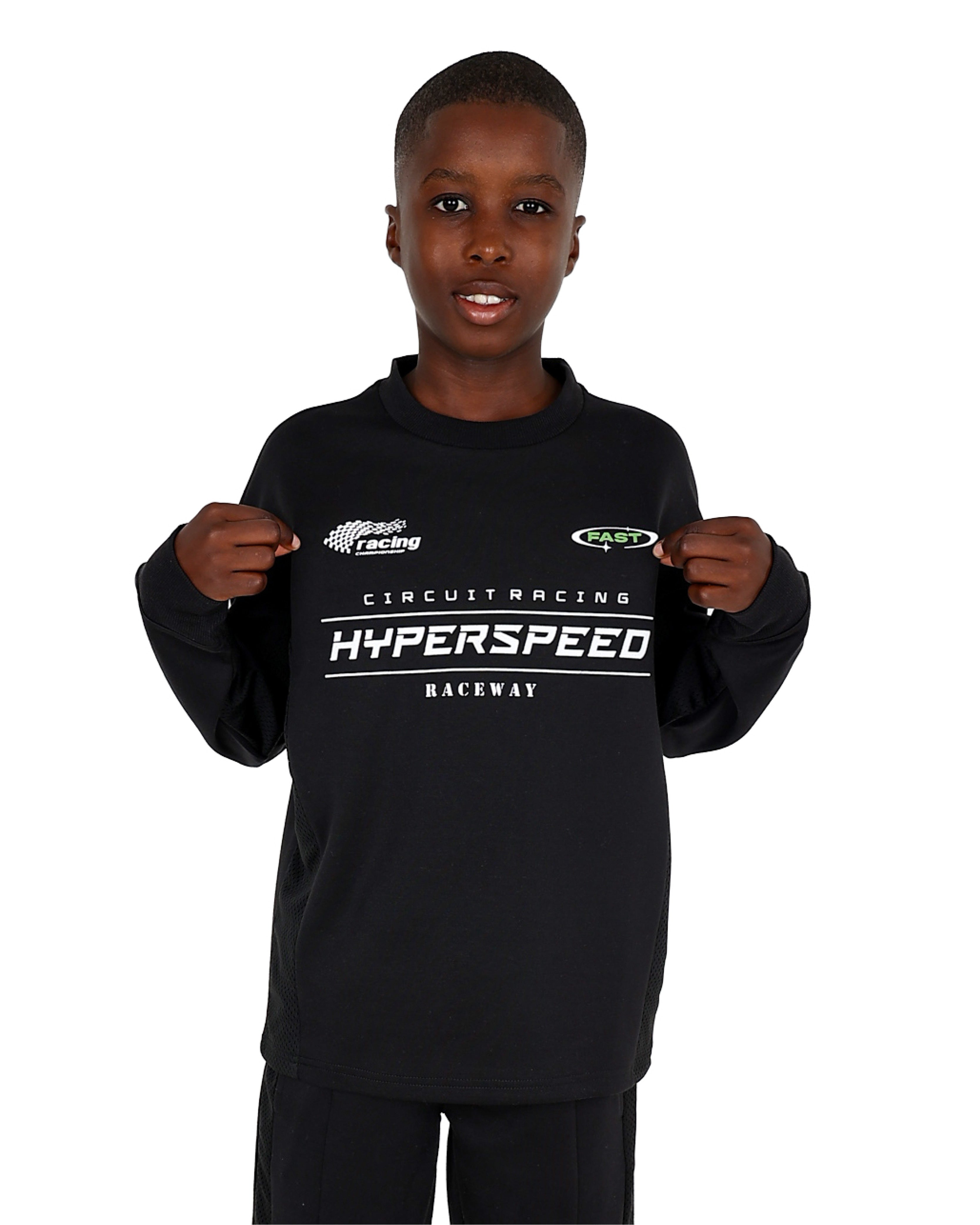 Hyperspeed Graphic Print Sweater