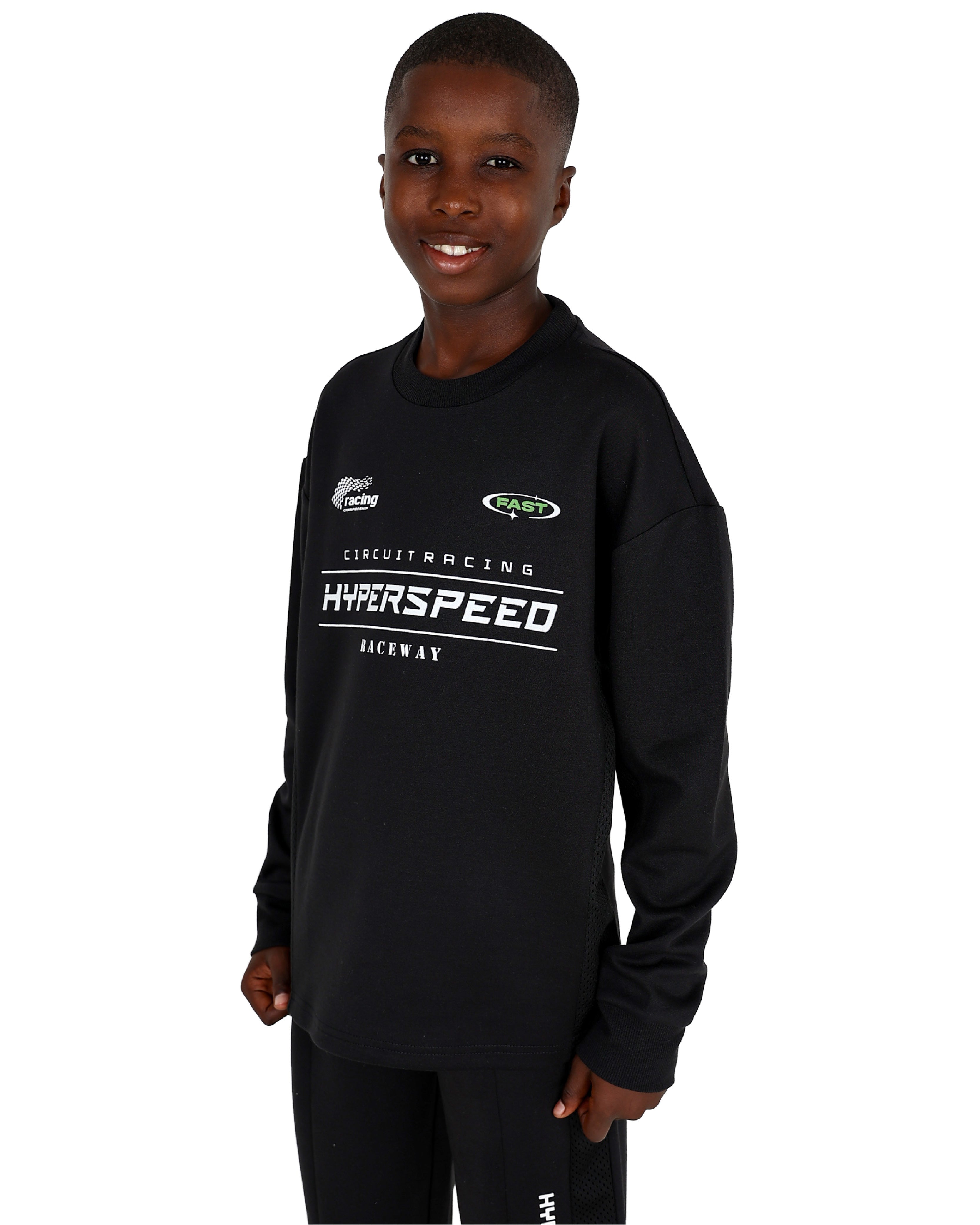 Hyperspeed Graphic Print Sweater