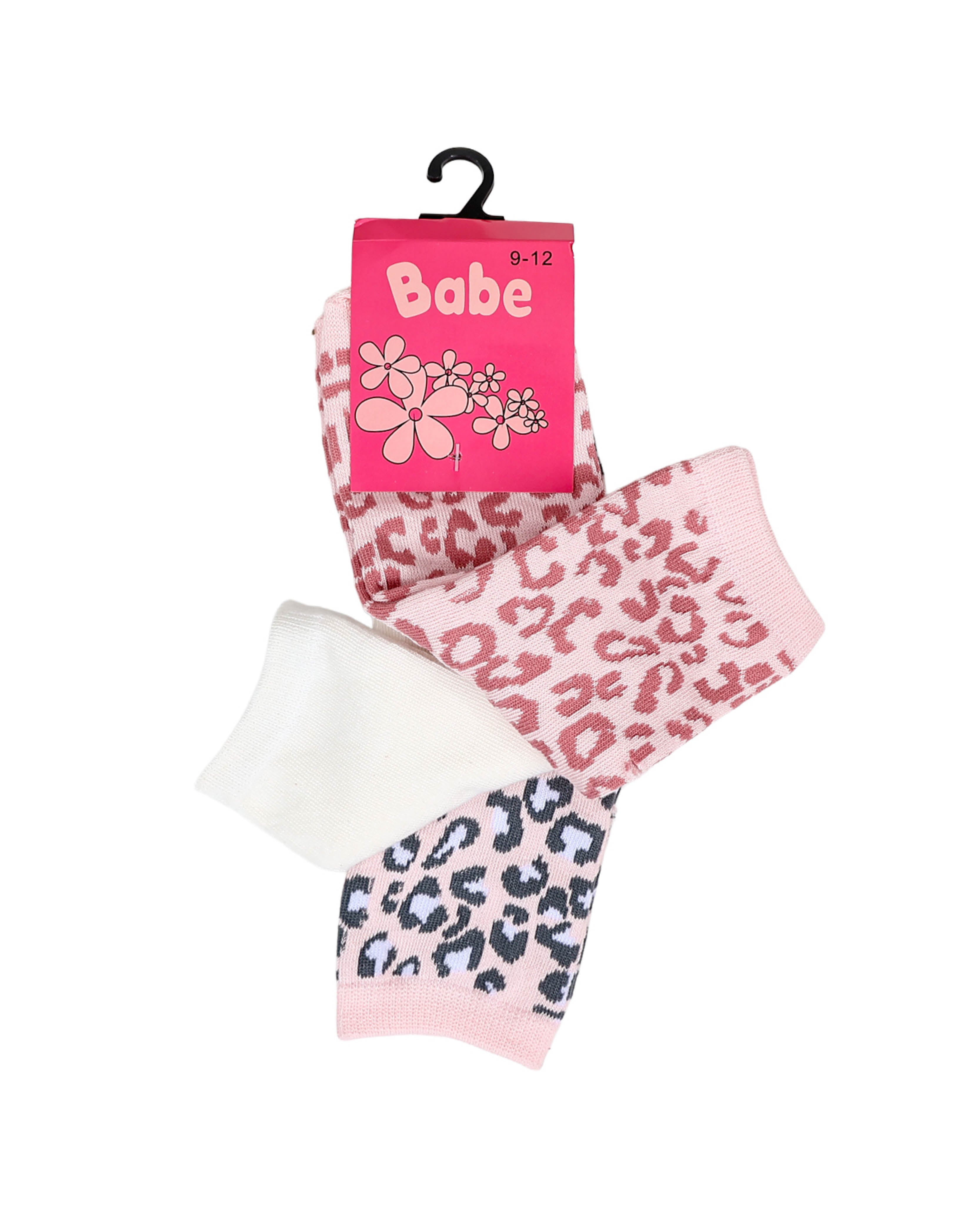 3 Pack Animal Print Socks