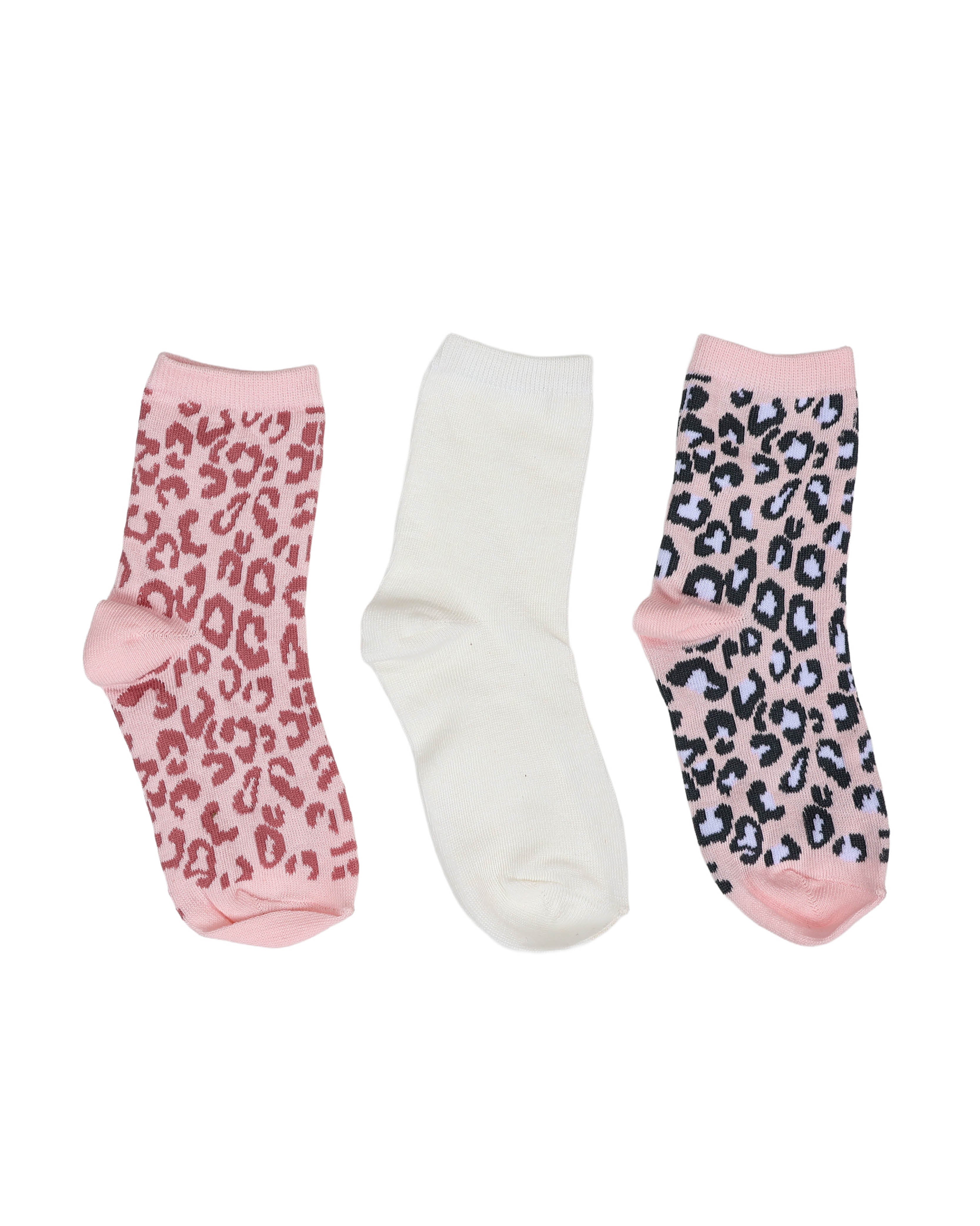 3 Pack Animal Print Socks