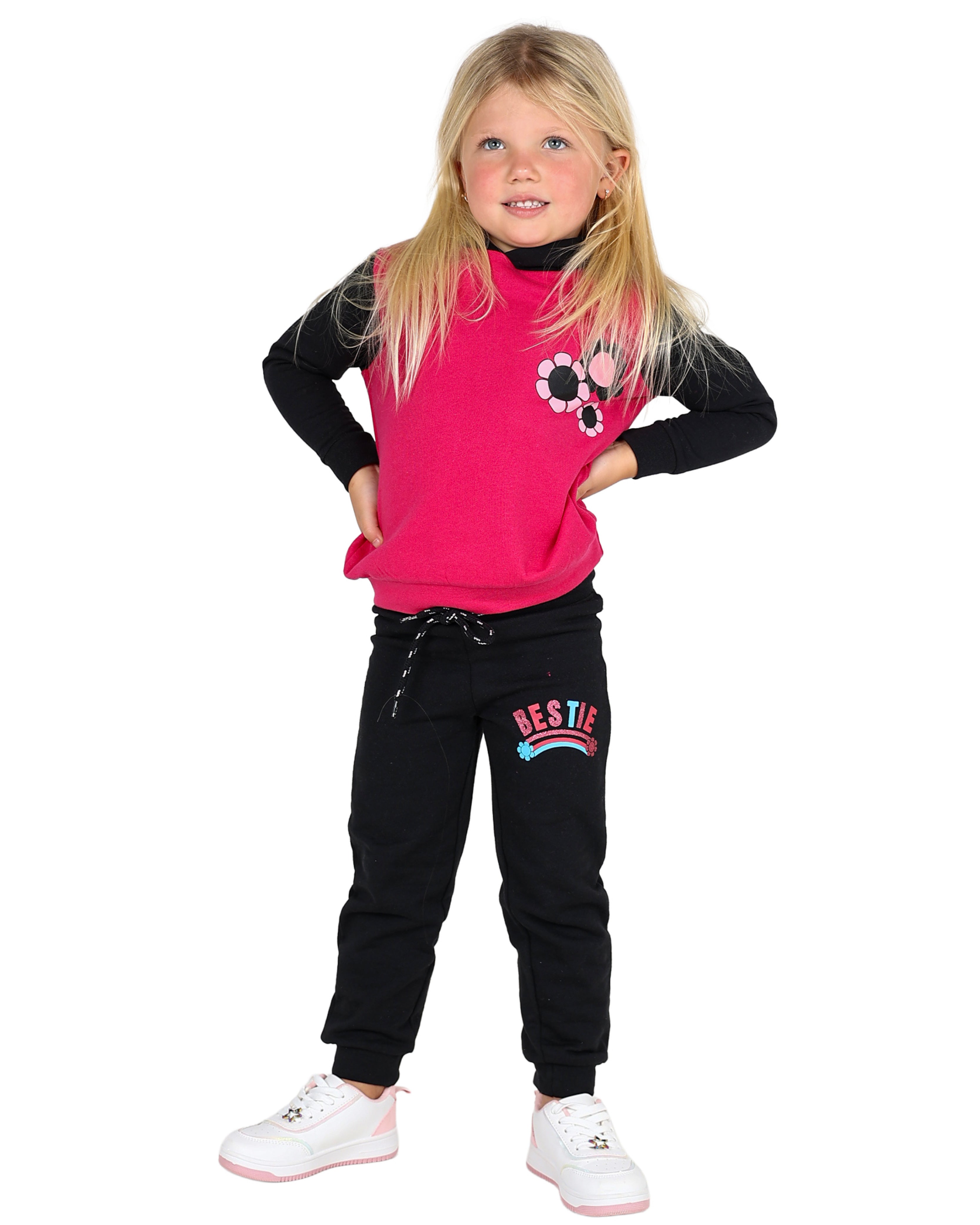 2 Pack Besties Graphic Print Active Pants