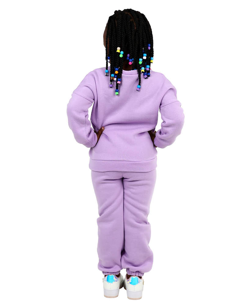 Happy Floral Graphic Lilac Tracksuit