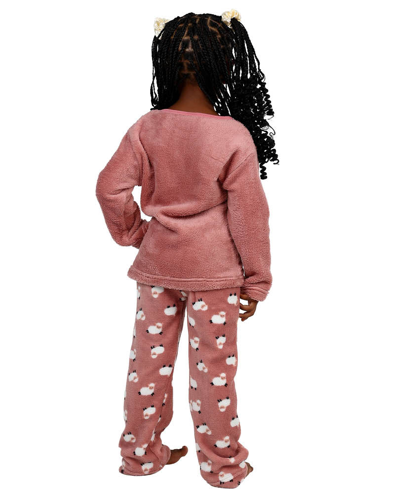 Coral Fleece Sheep Pyjama Set