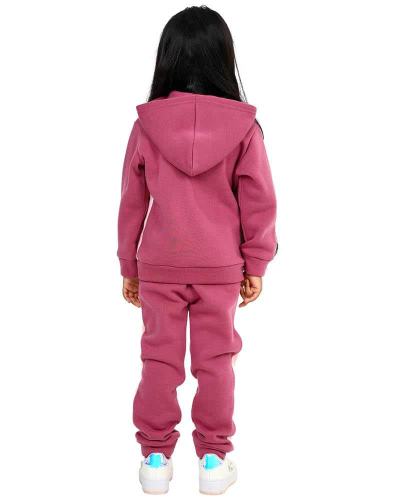 Pink Butterfly Graphic Hooded Tracksuit