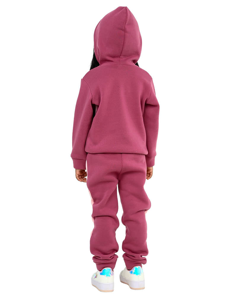 Pink Butterfly Graphic Hooded Tracksuit