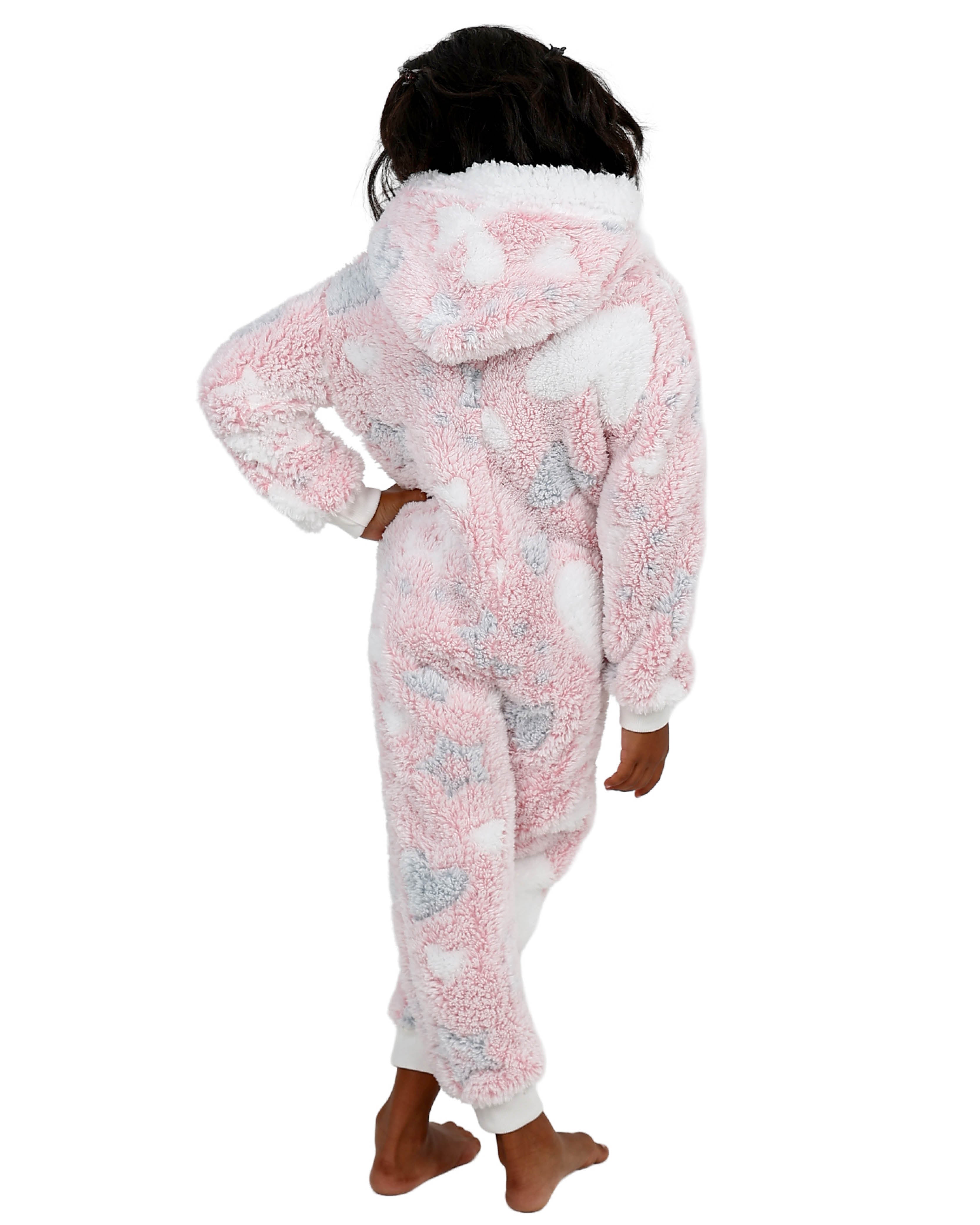 Heart Plush Hooded Onesie