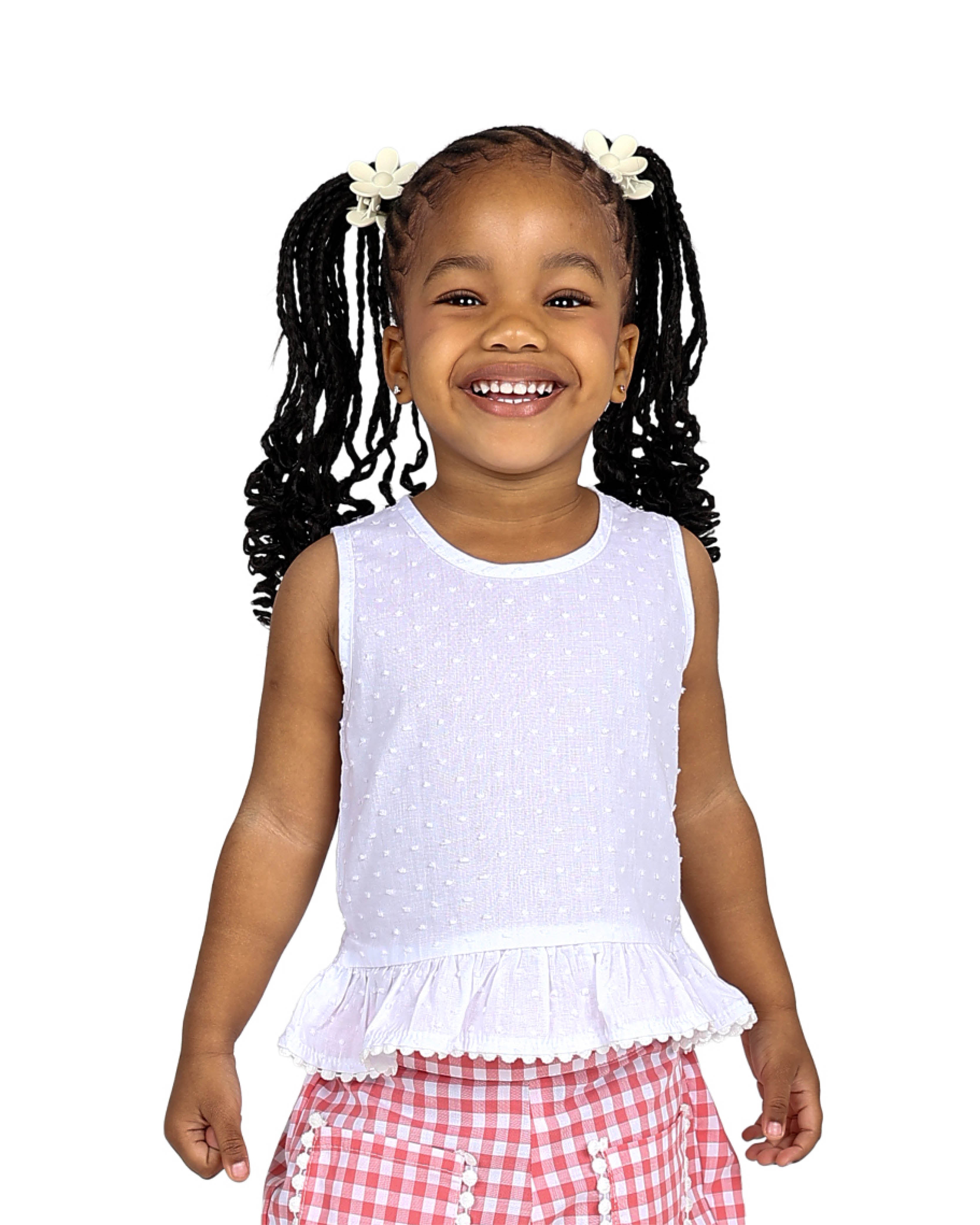 Sleeveless Top & Check Shorts Set