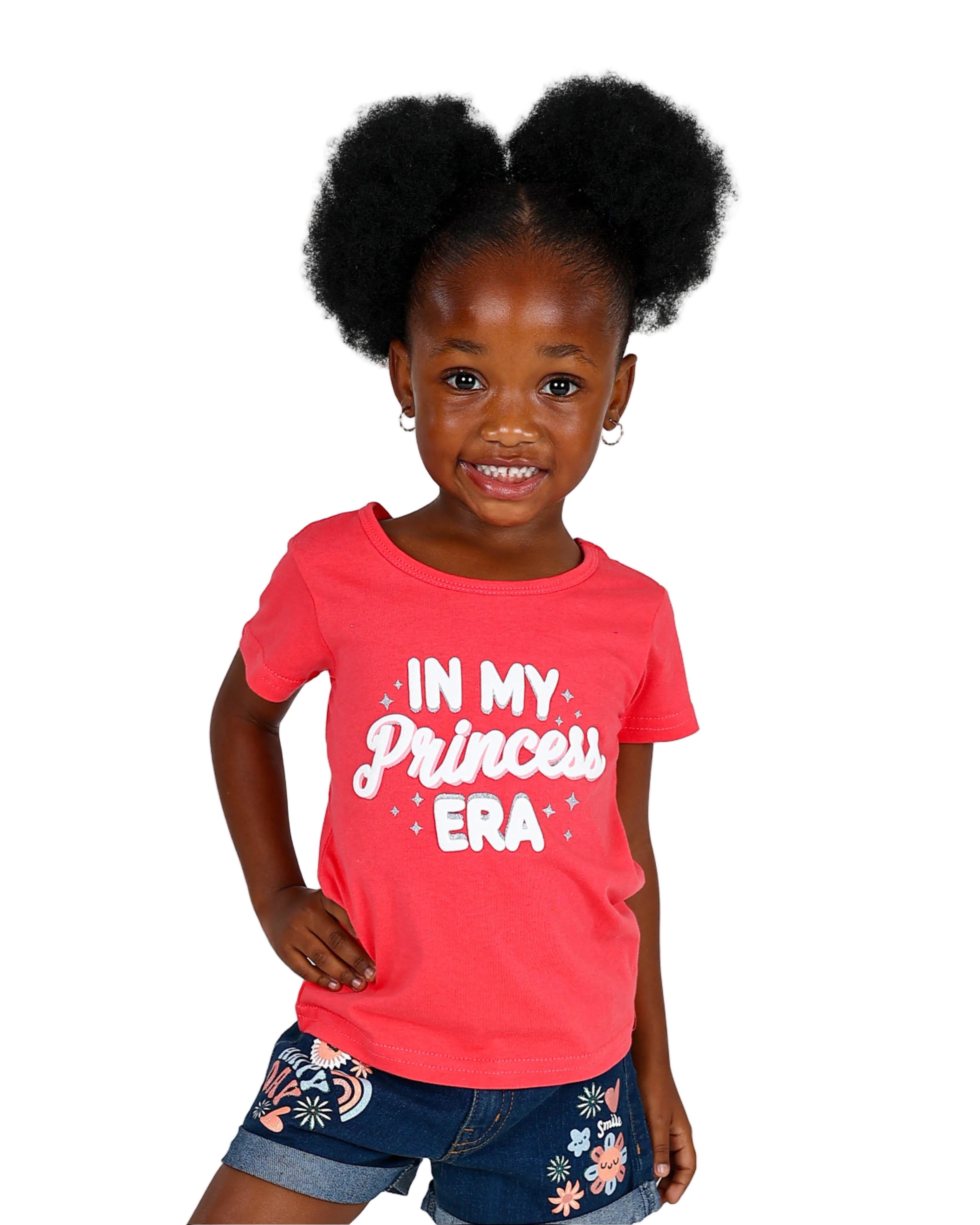 Short Sleeve In My Princess Era Graphic Print T-Shirt