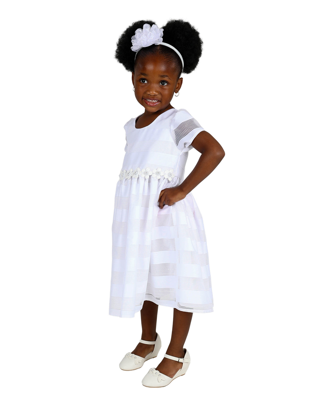 Short Sleeve Organza Party Dress