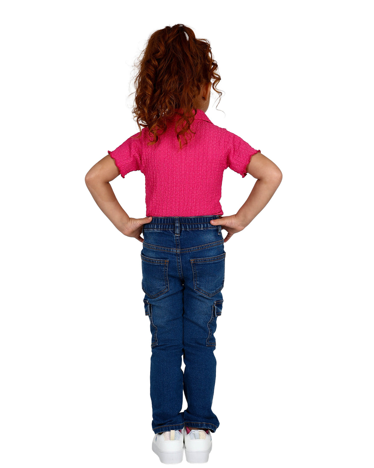 Medium Indigo Cargo Jeans