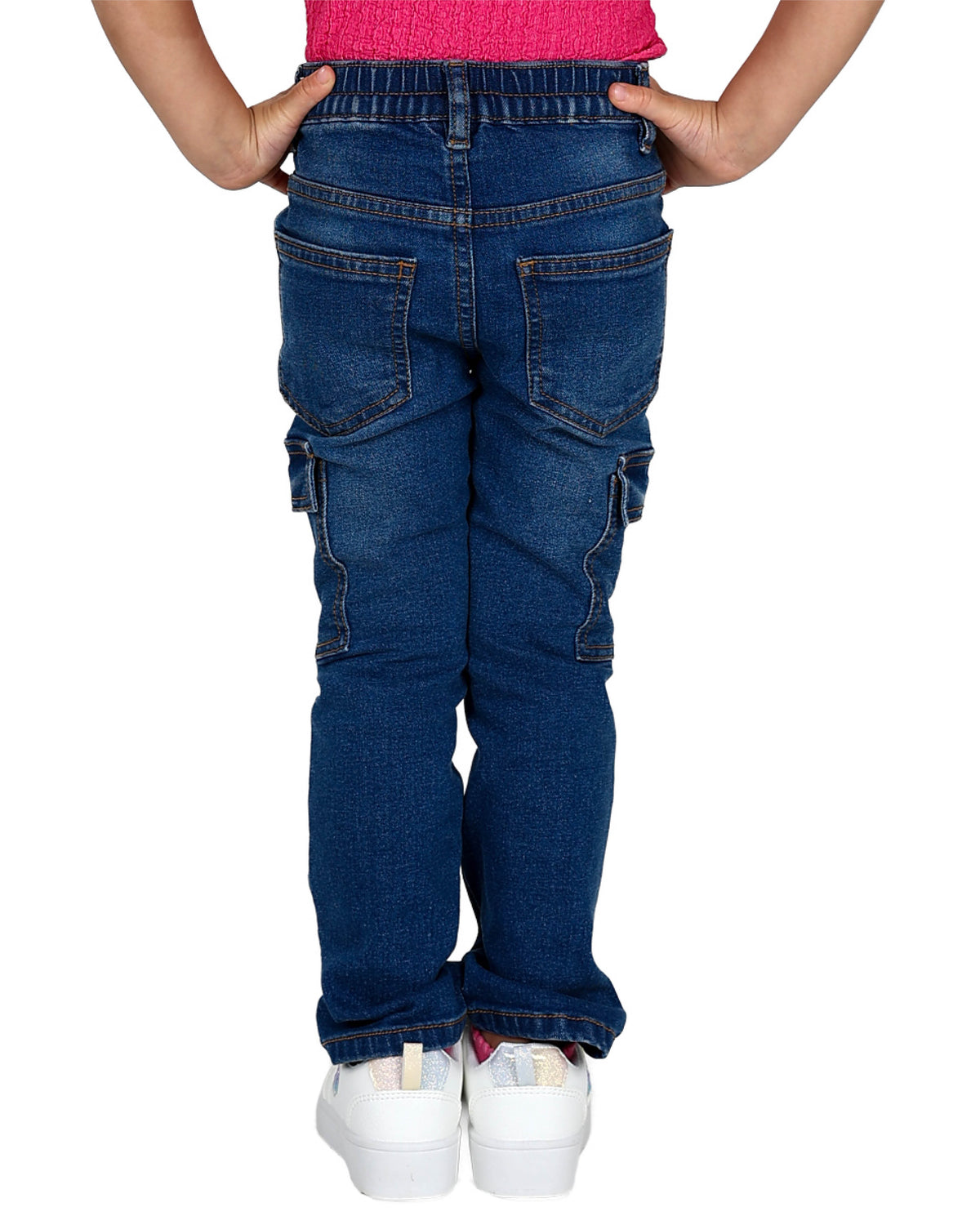 Medium Indigo Cargo Jeans