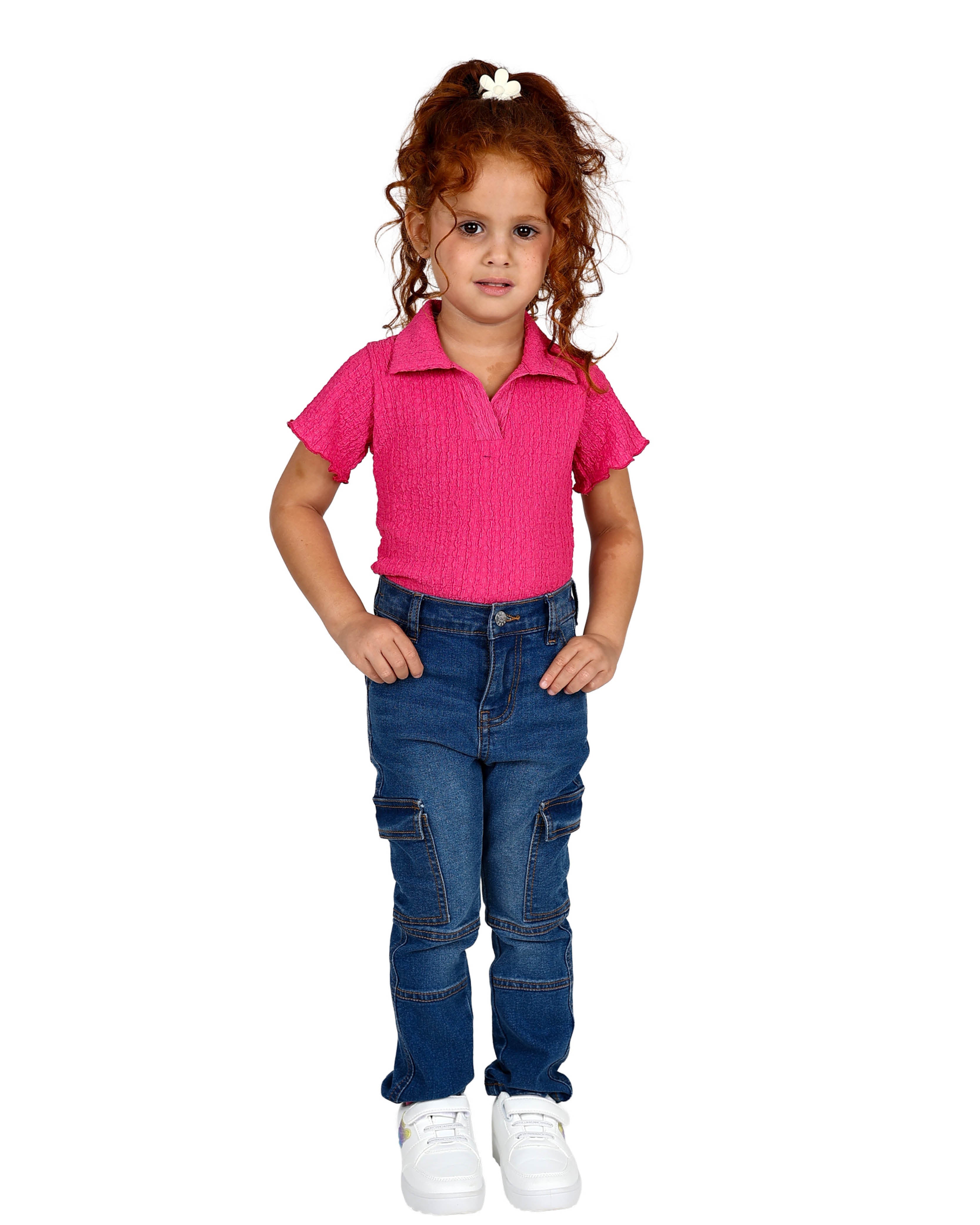 Medium Indigo Cargo Jeans