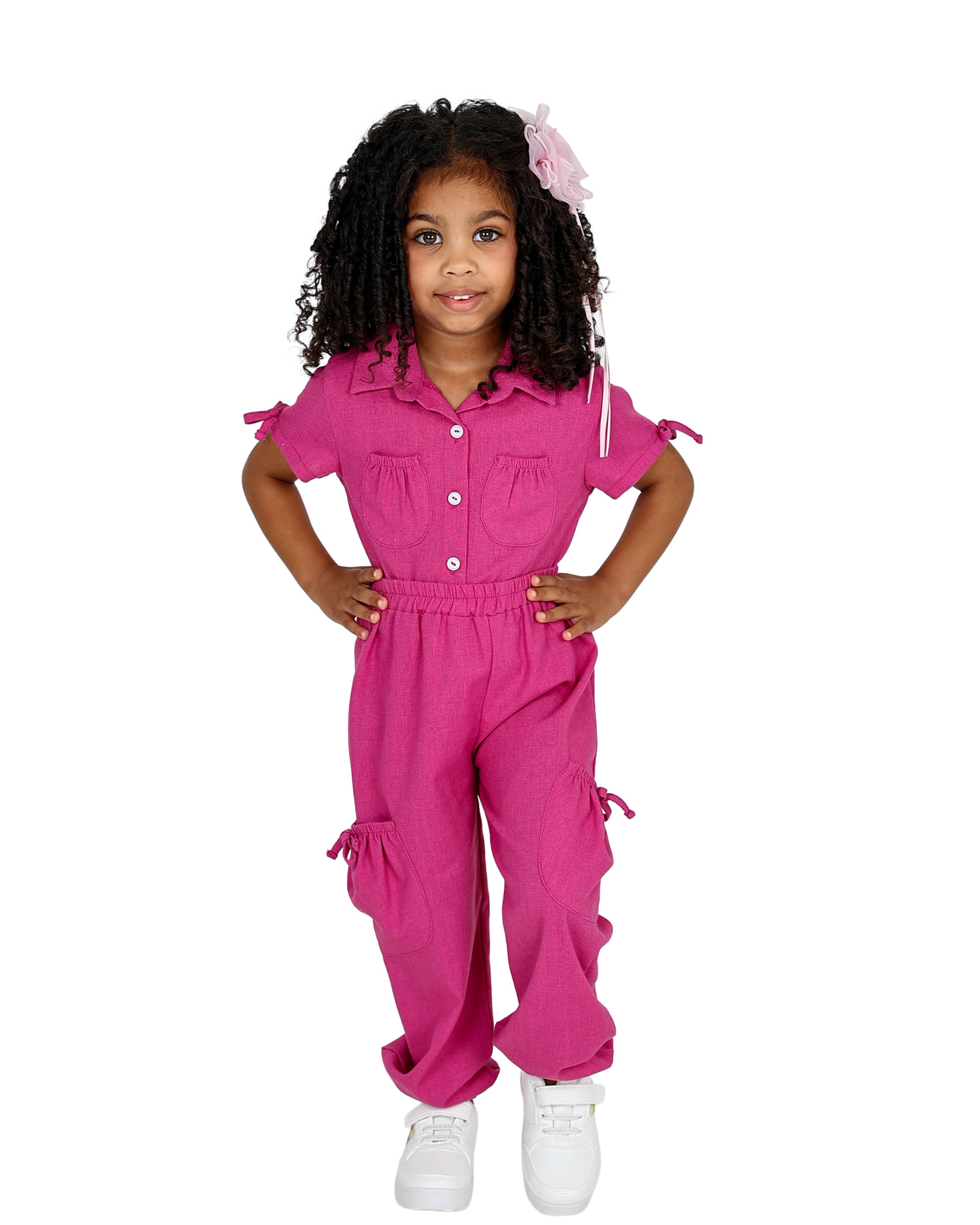 Magneta Co-Ord Set Tie Detail Pants