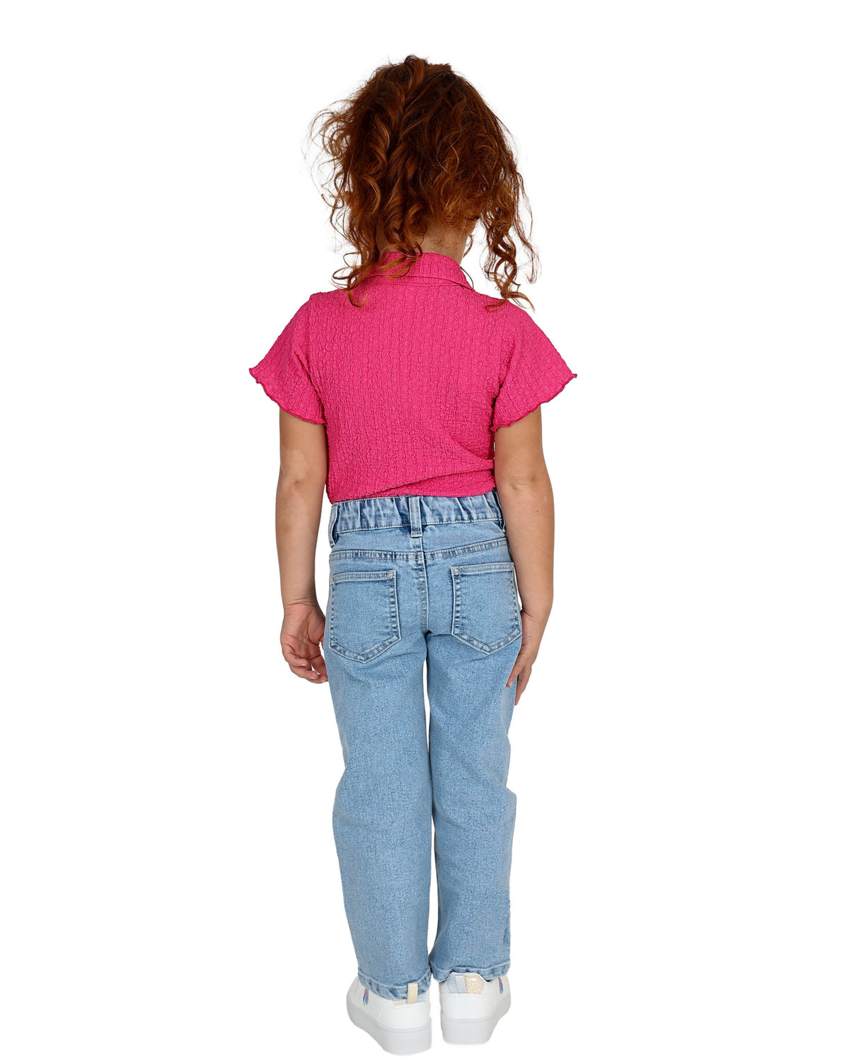 Light Blue Embroidered Butterfly Detail Jeans