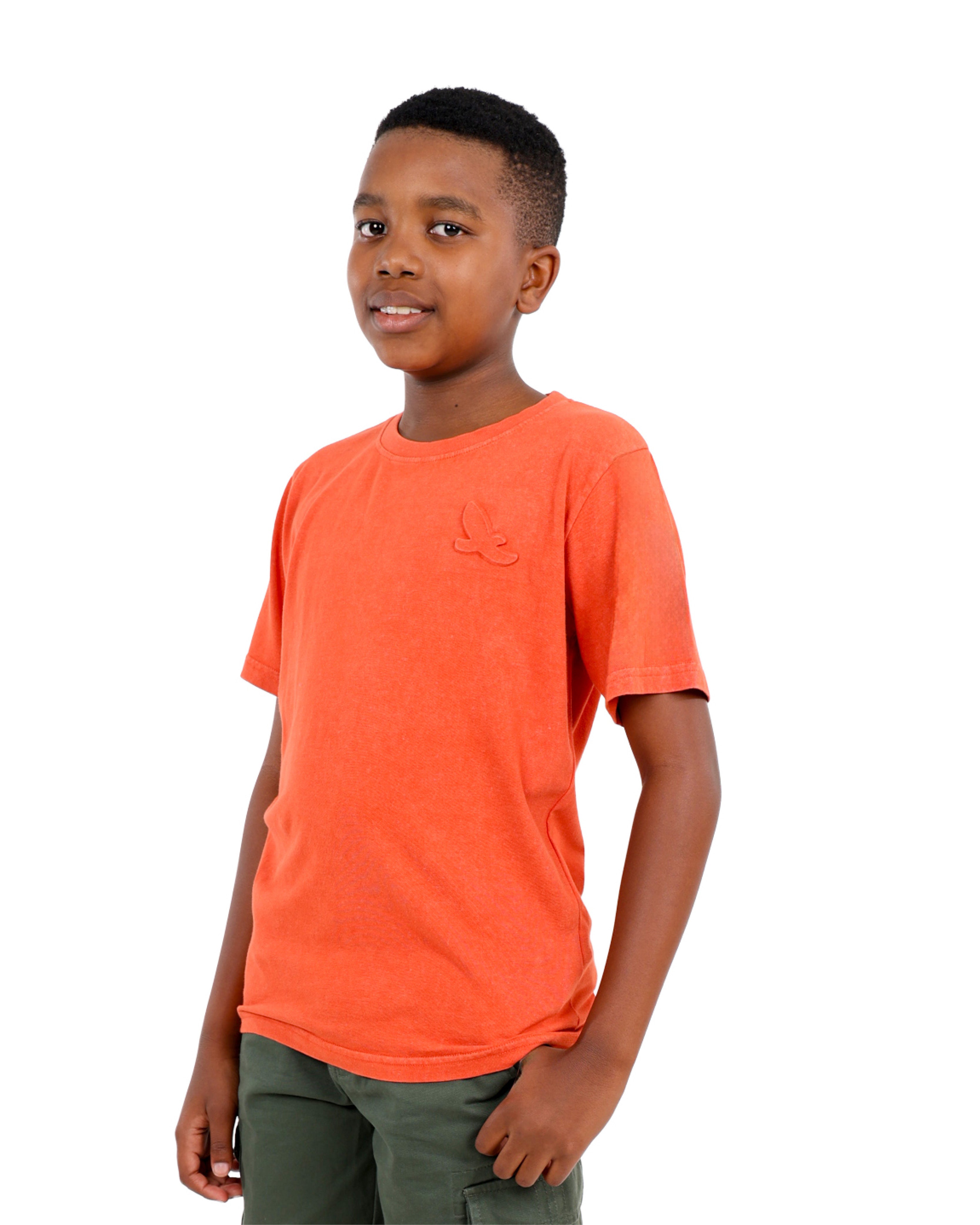 Short Sleeve Embossed Tree Graphic T-Shirt