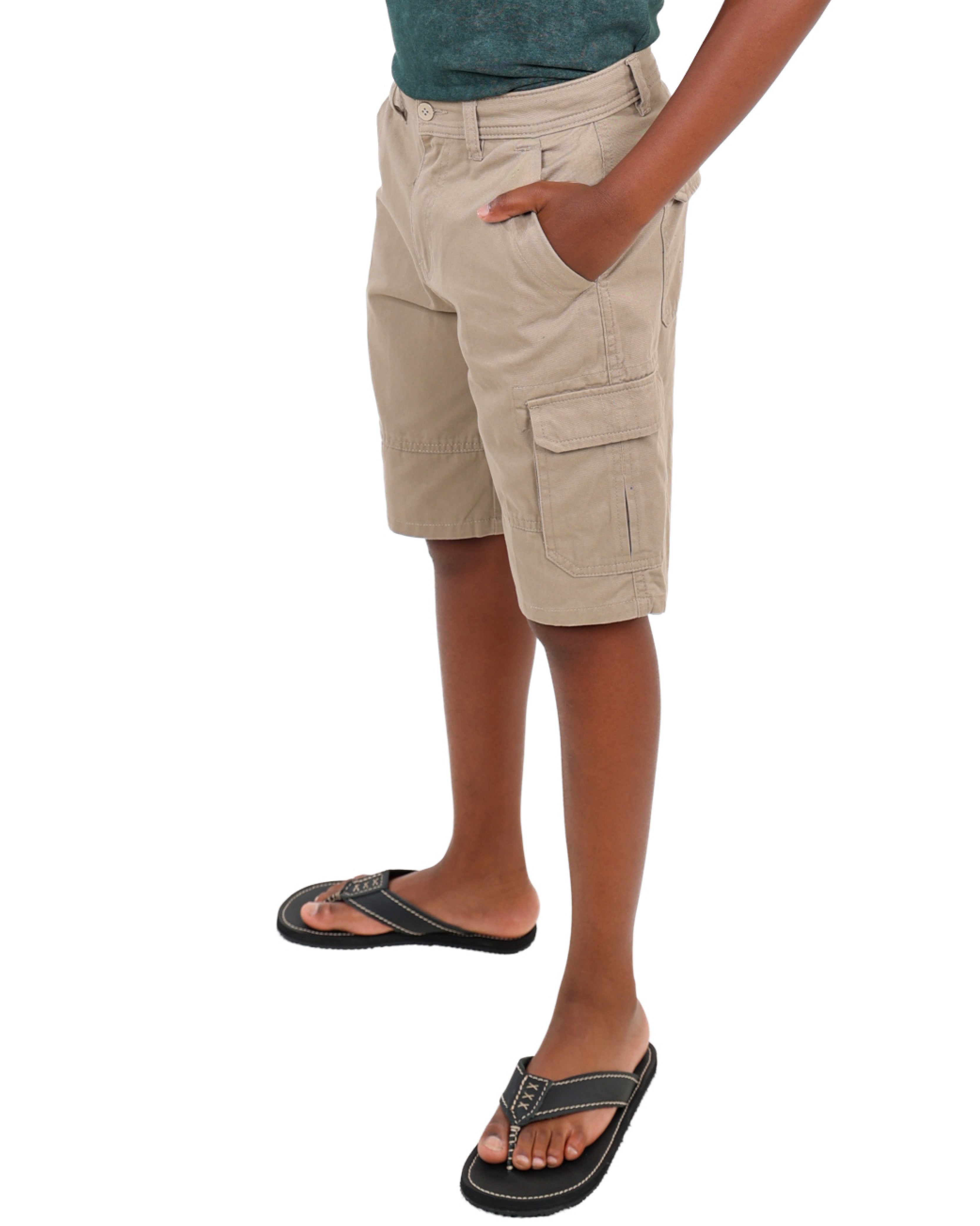Beige Outdoor Cargo Shorts