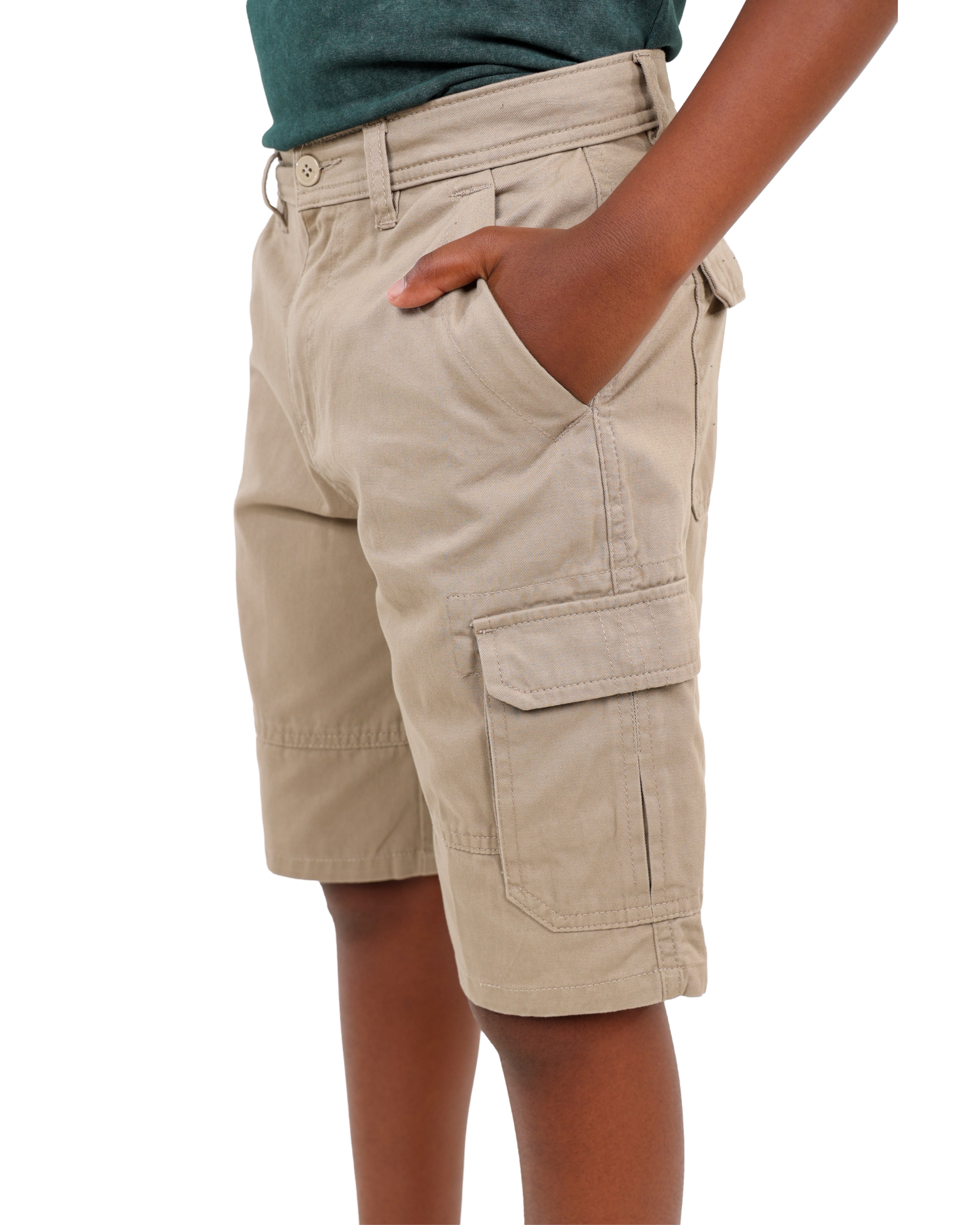Beige Outdoor Cargo Shorts