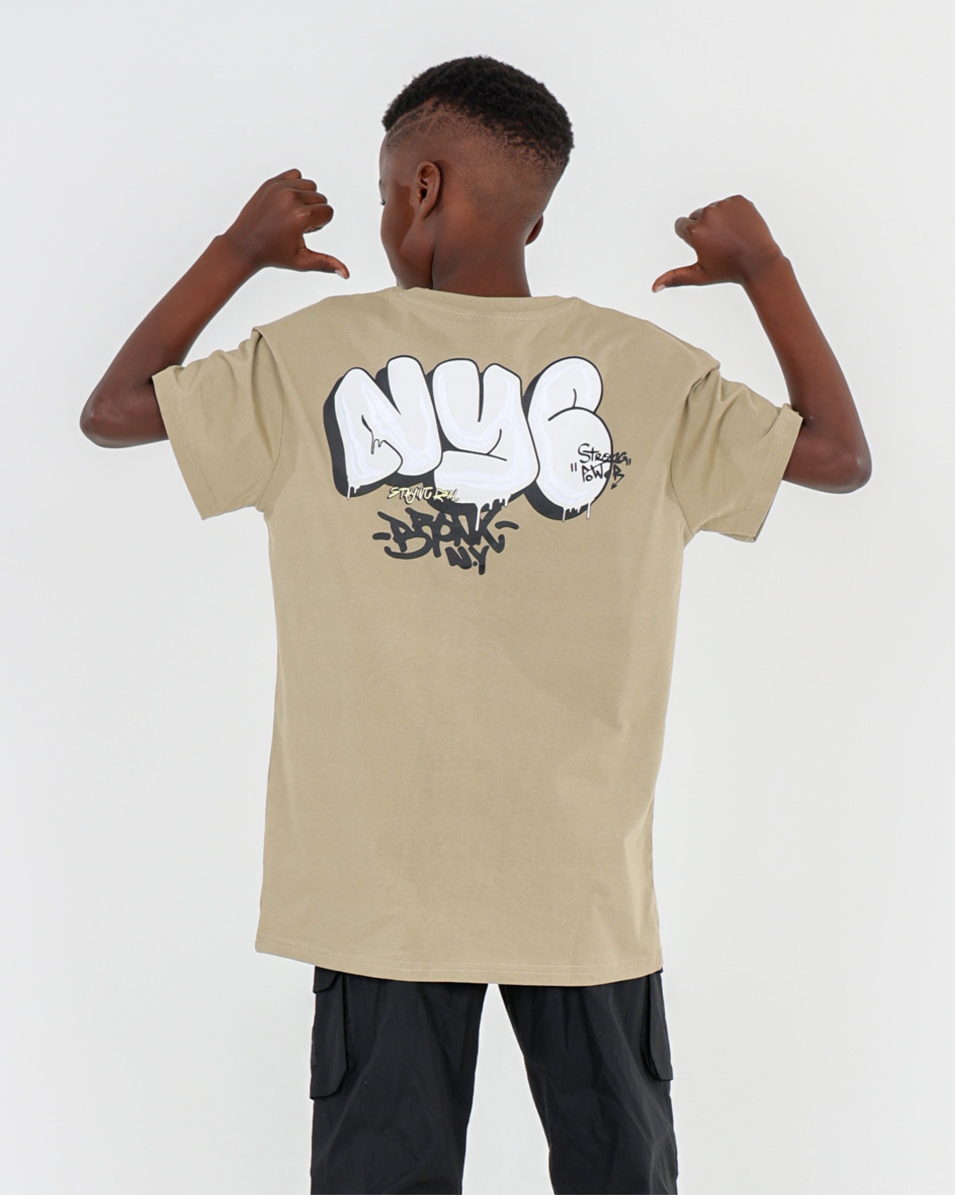 Boys Short Sleeve Oversized NYC T-Shirt