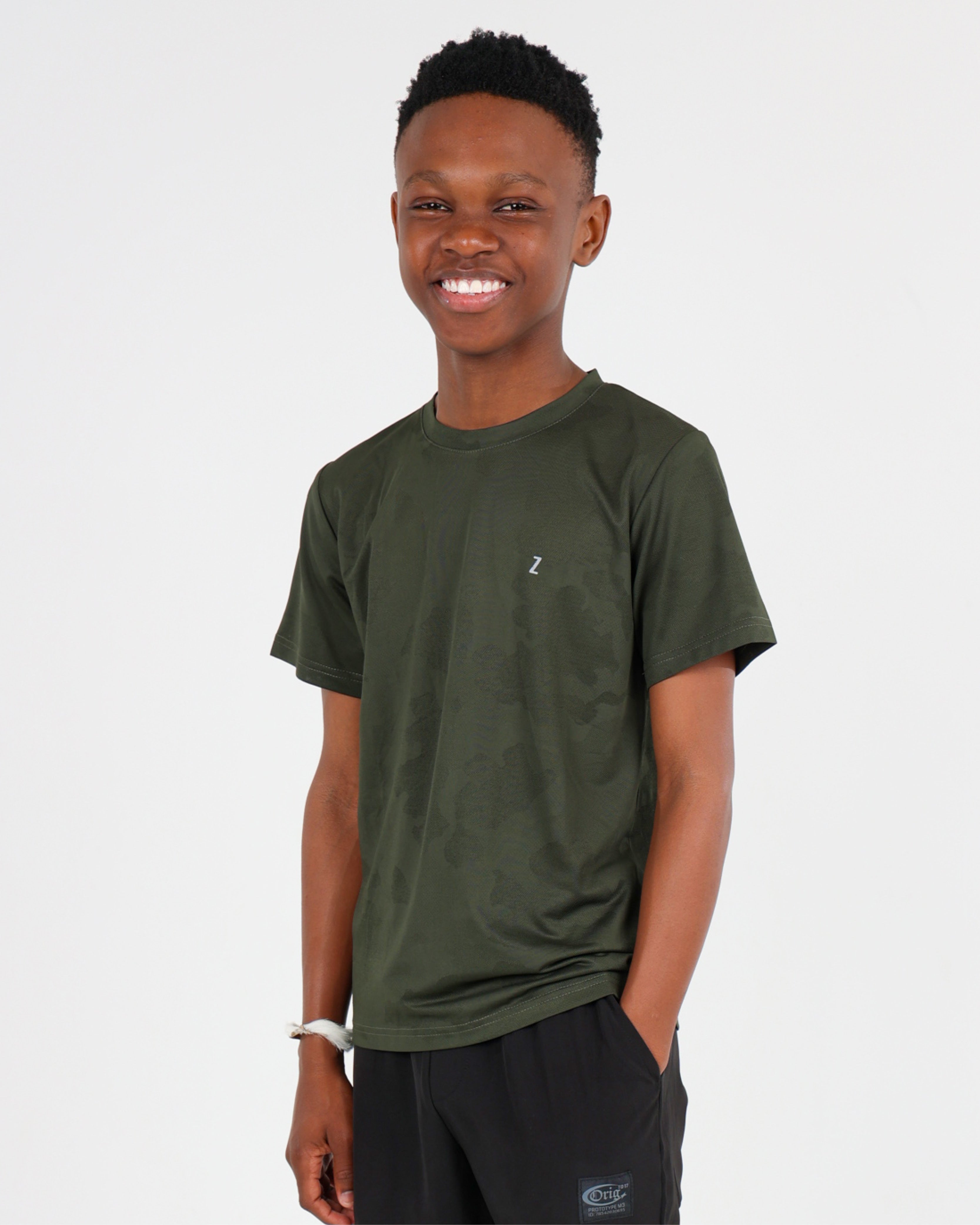 Boys Short Sleeve Athleisure Textured T-Shirt