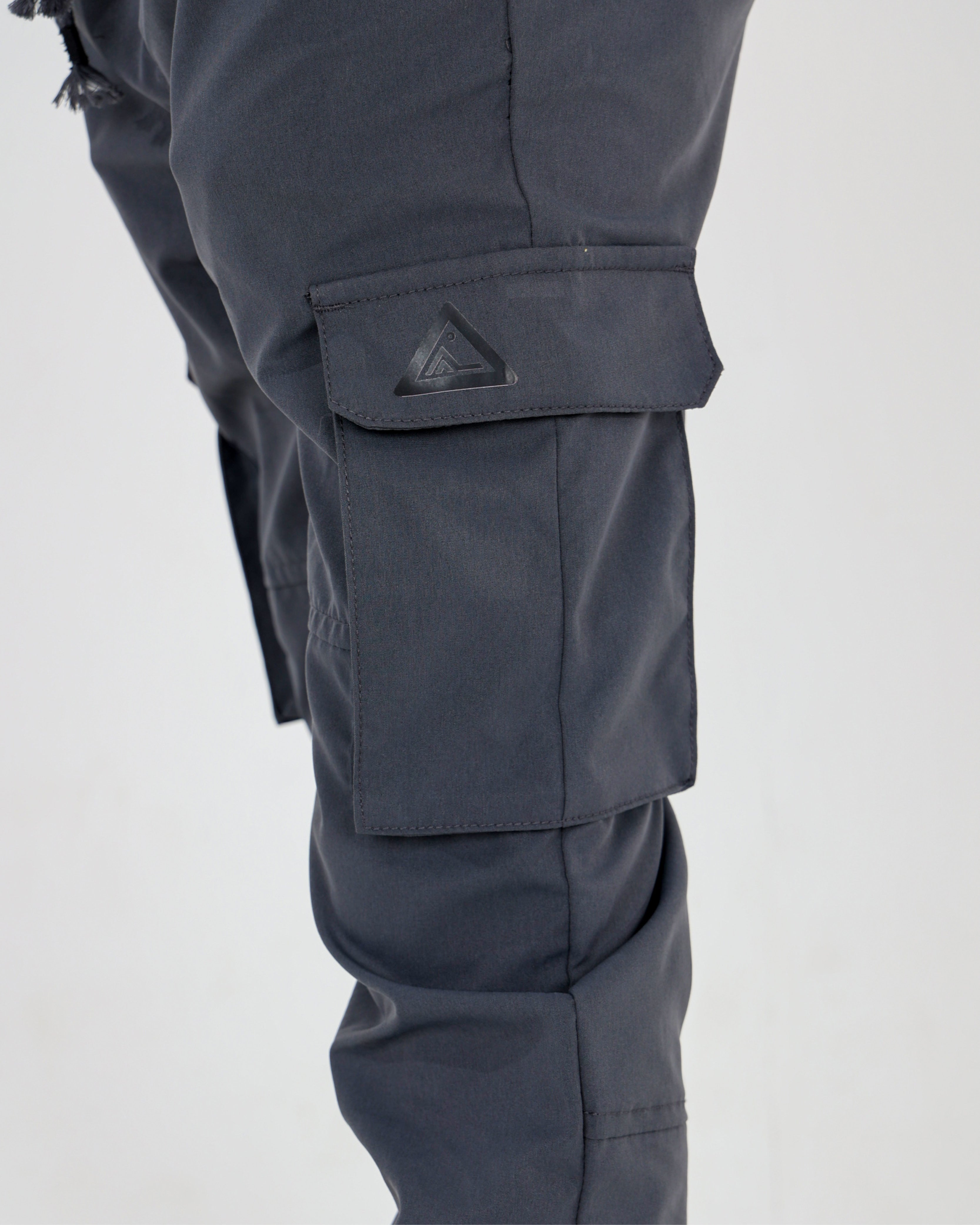 Boys Charcoal Cargo Jogger