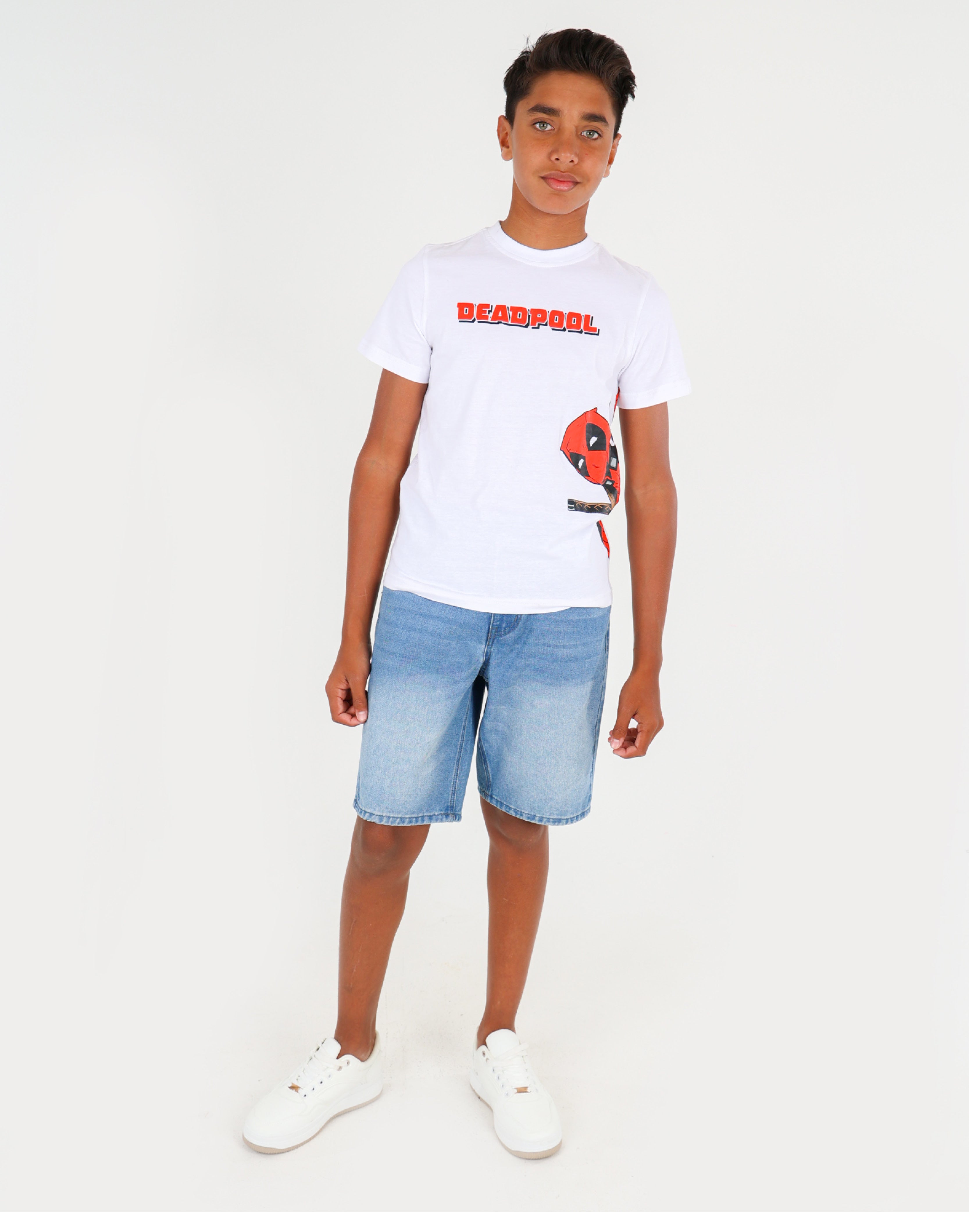 Big Boys Medium Indigo Relaxed Skater Shorts