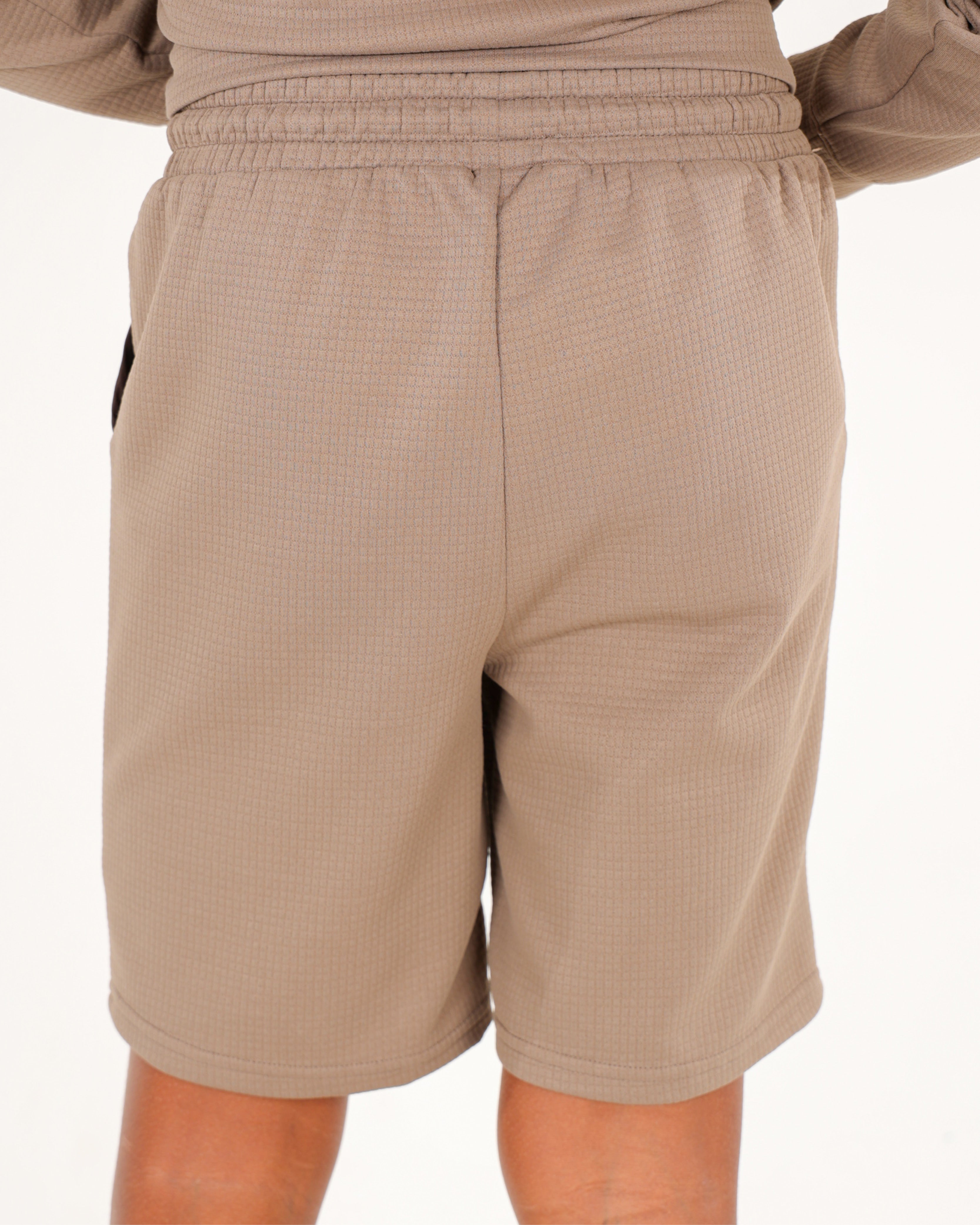 Big Boys Waffle Contrast Shorts